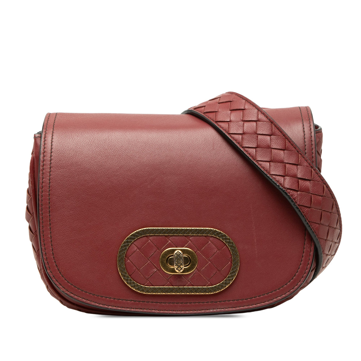 Bottega Veneta Nappa Intrecciato Luna Crossbody