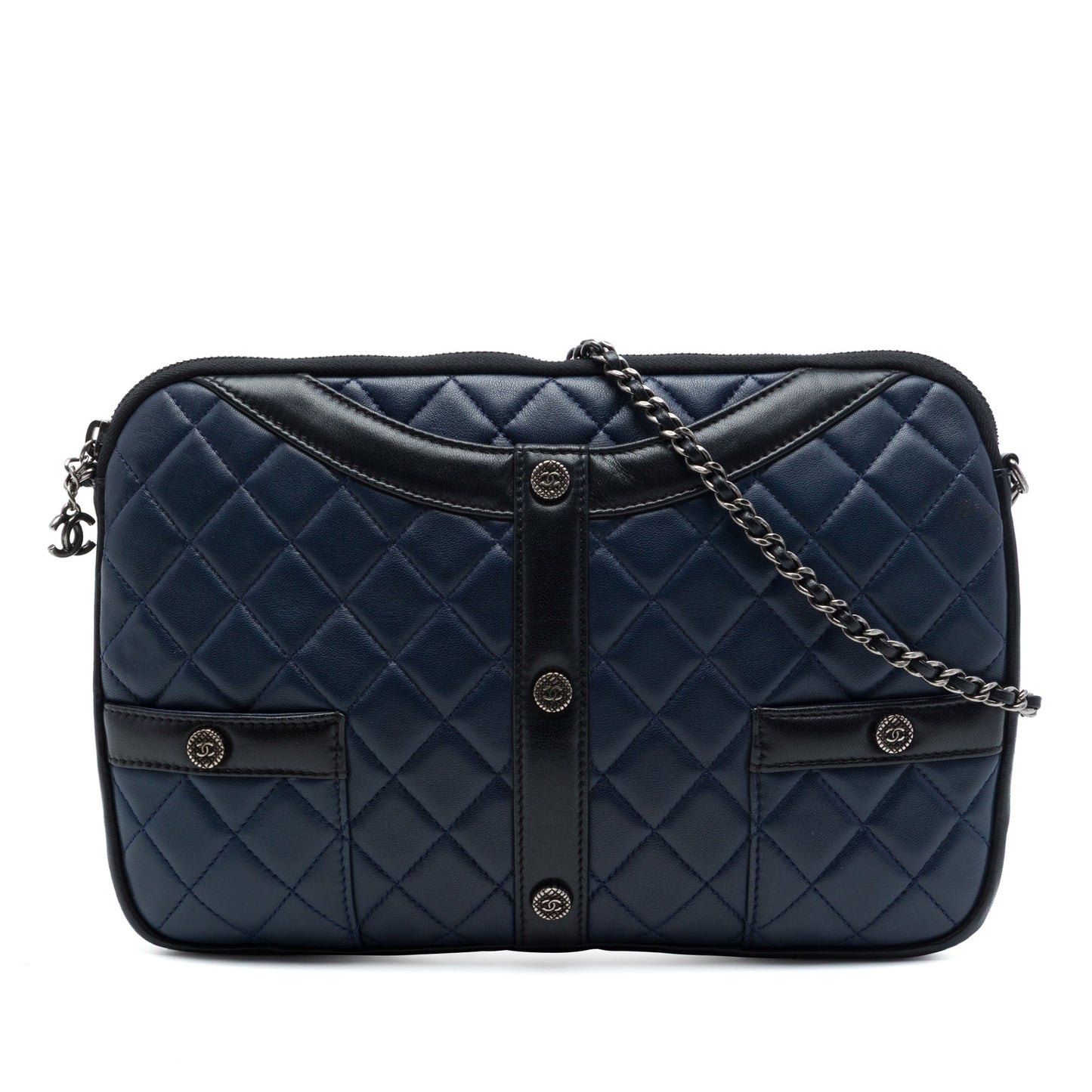 Chanel Small Quilted Lambskin Girl Clutch on Chain