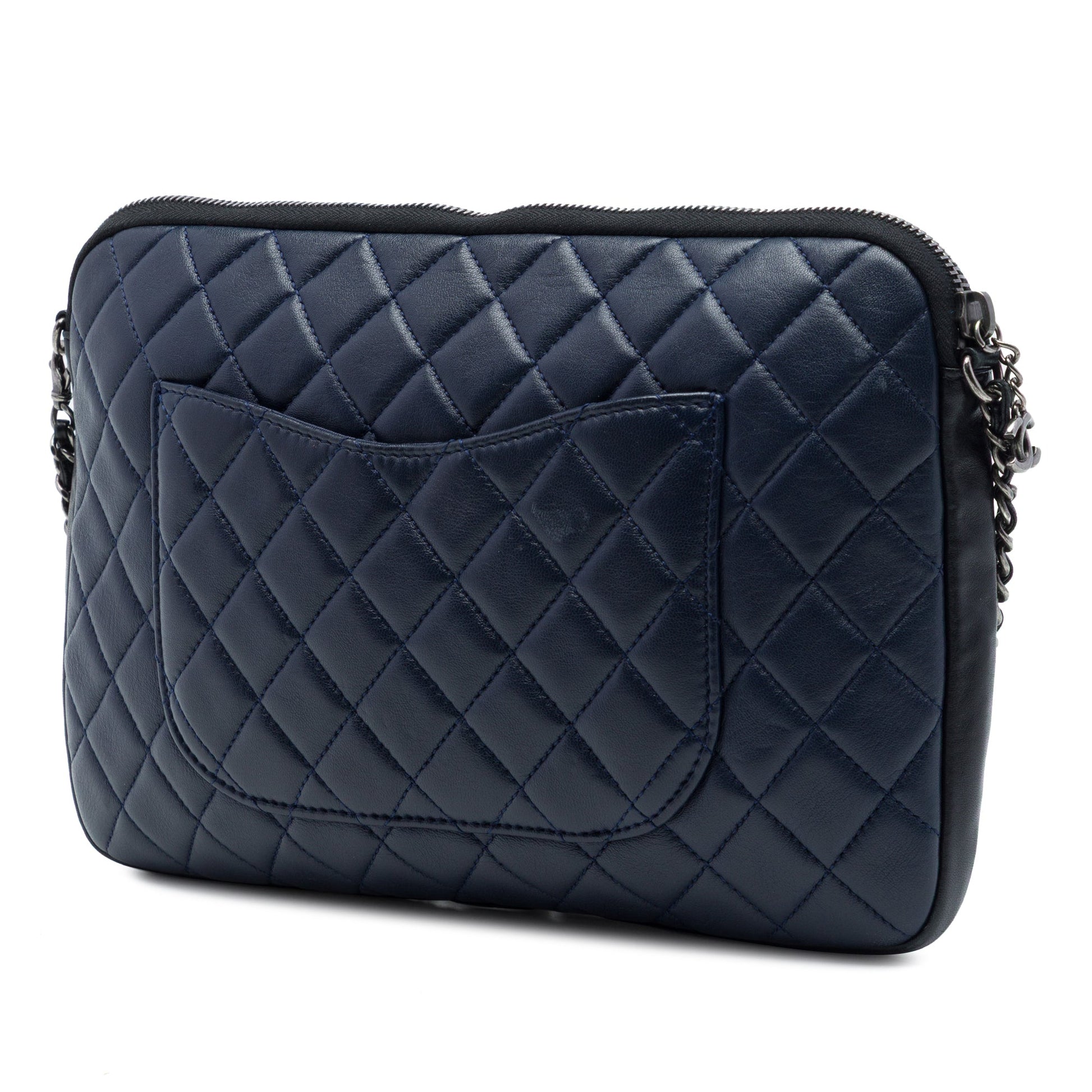 Chanel Small Quilted Lambskin Girl Clutch on Chain