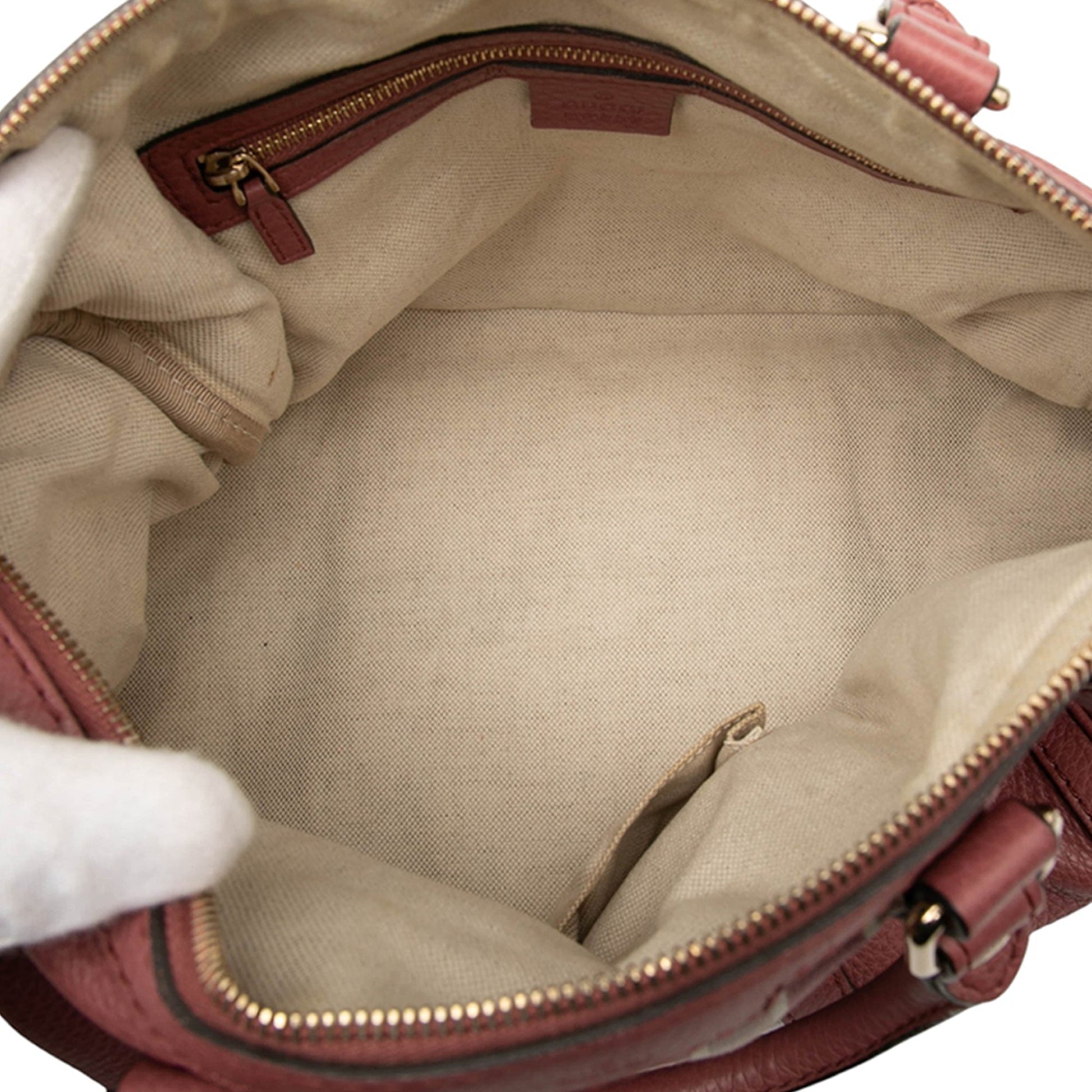 Gucci Medium Calfskin Web Joy Boston Bag