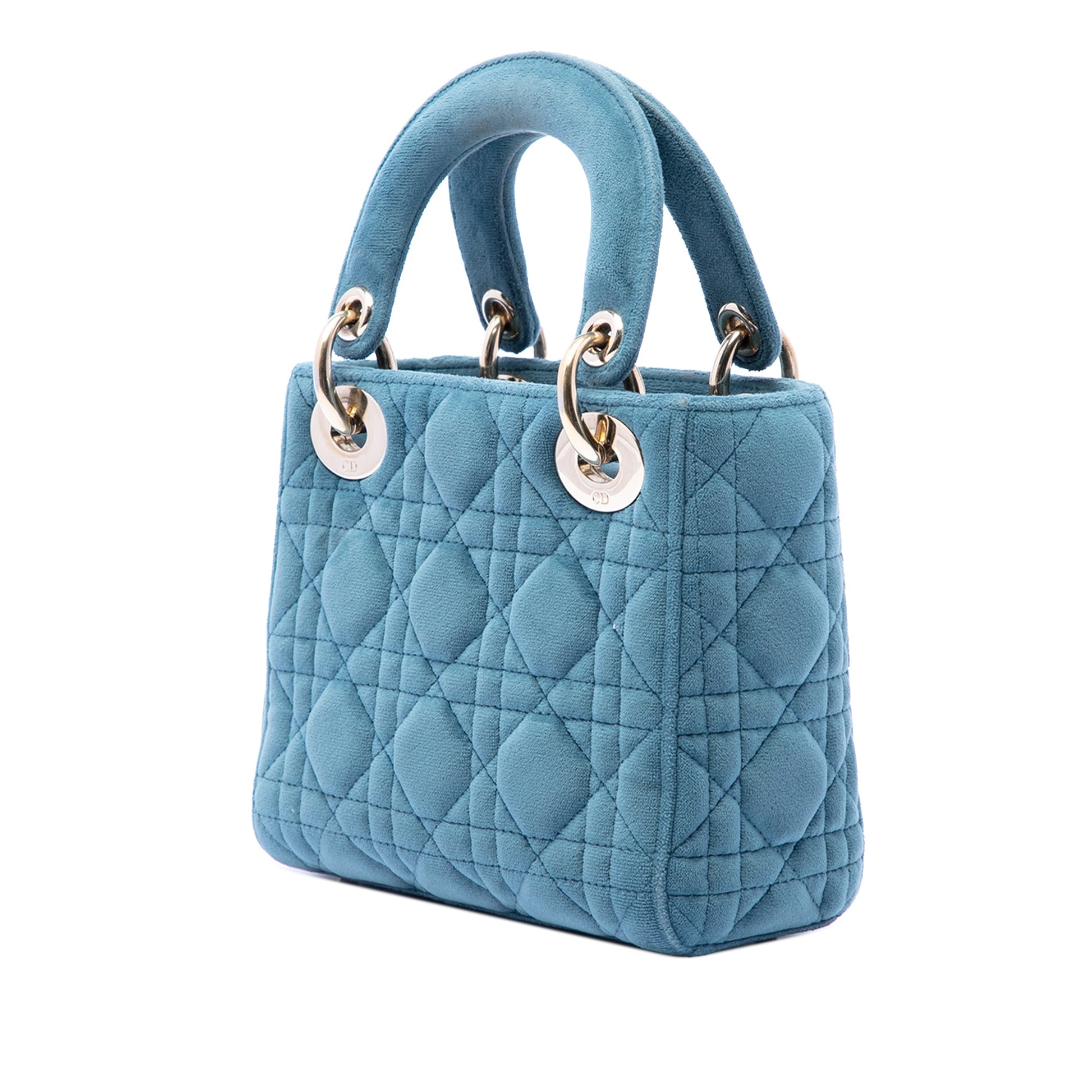 Dior Mini Velvet Cannage Lady Dior