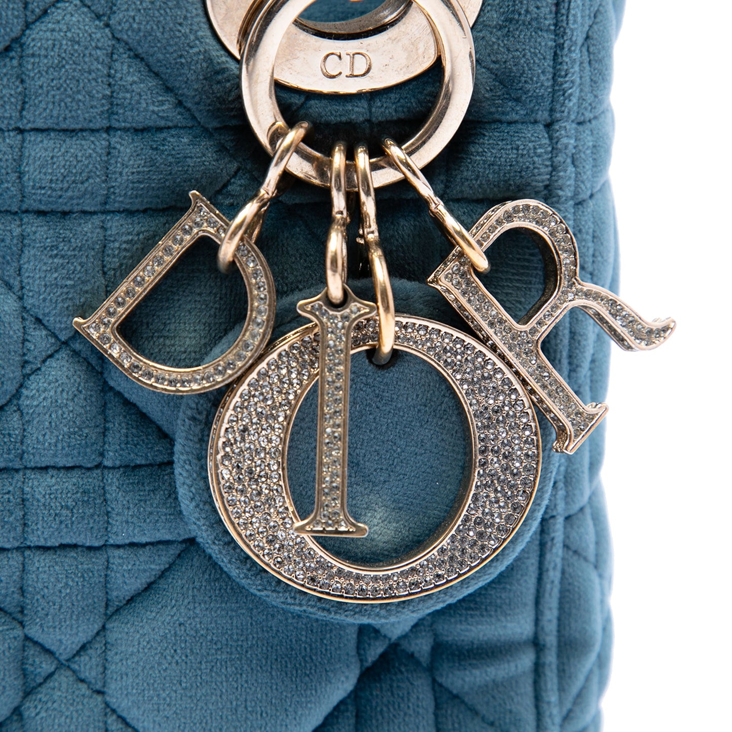 Dior Mini Velvet Cannage Lady Dior