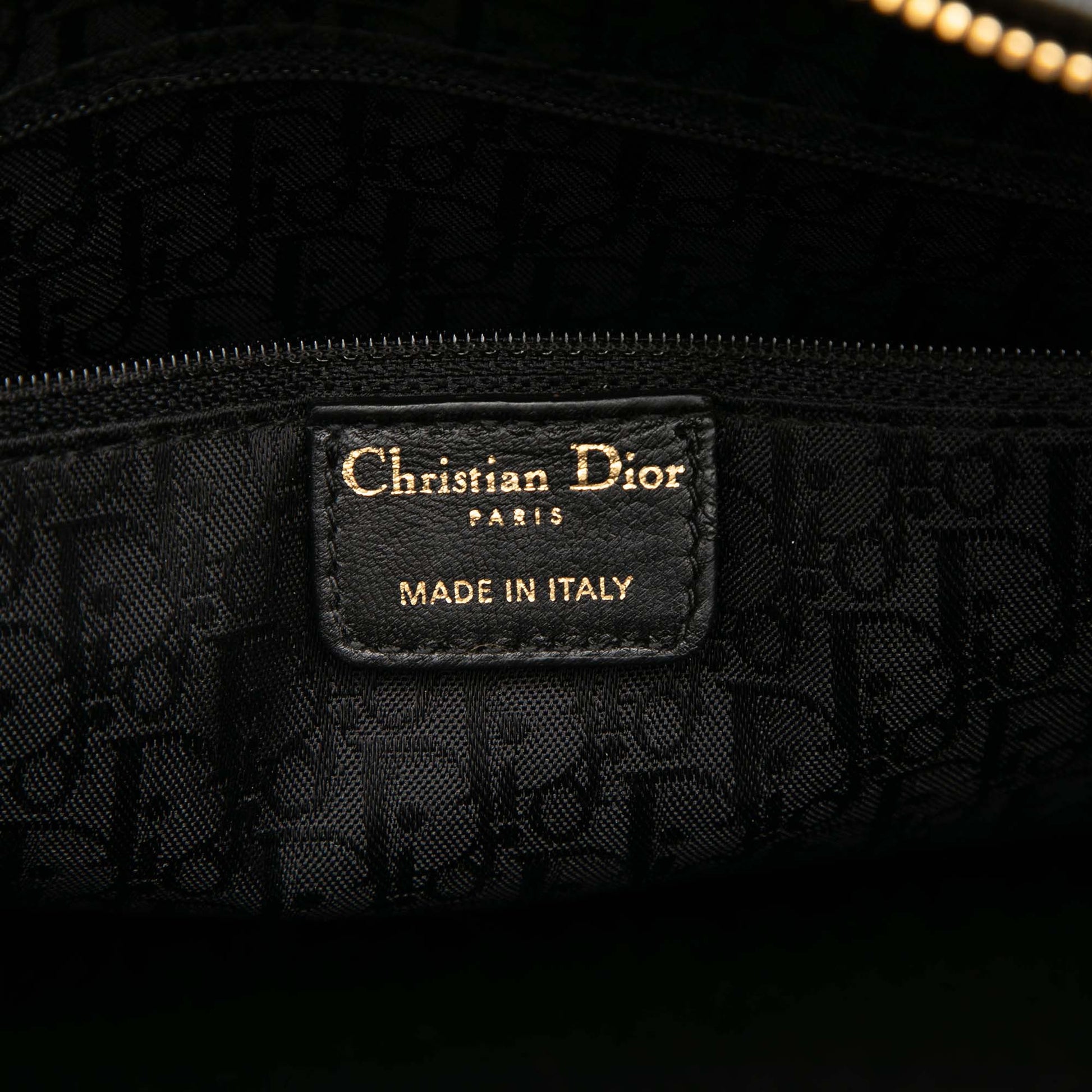Dior Large Patent Cannage Lady Dior