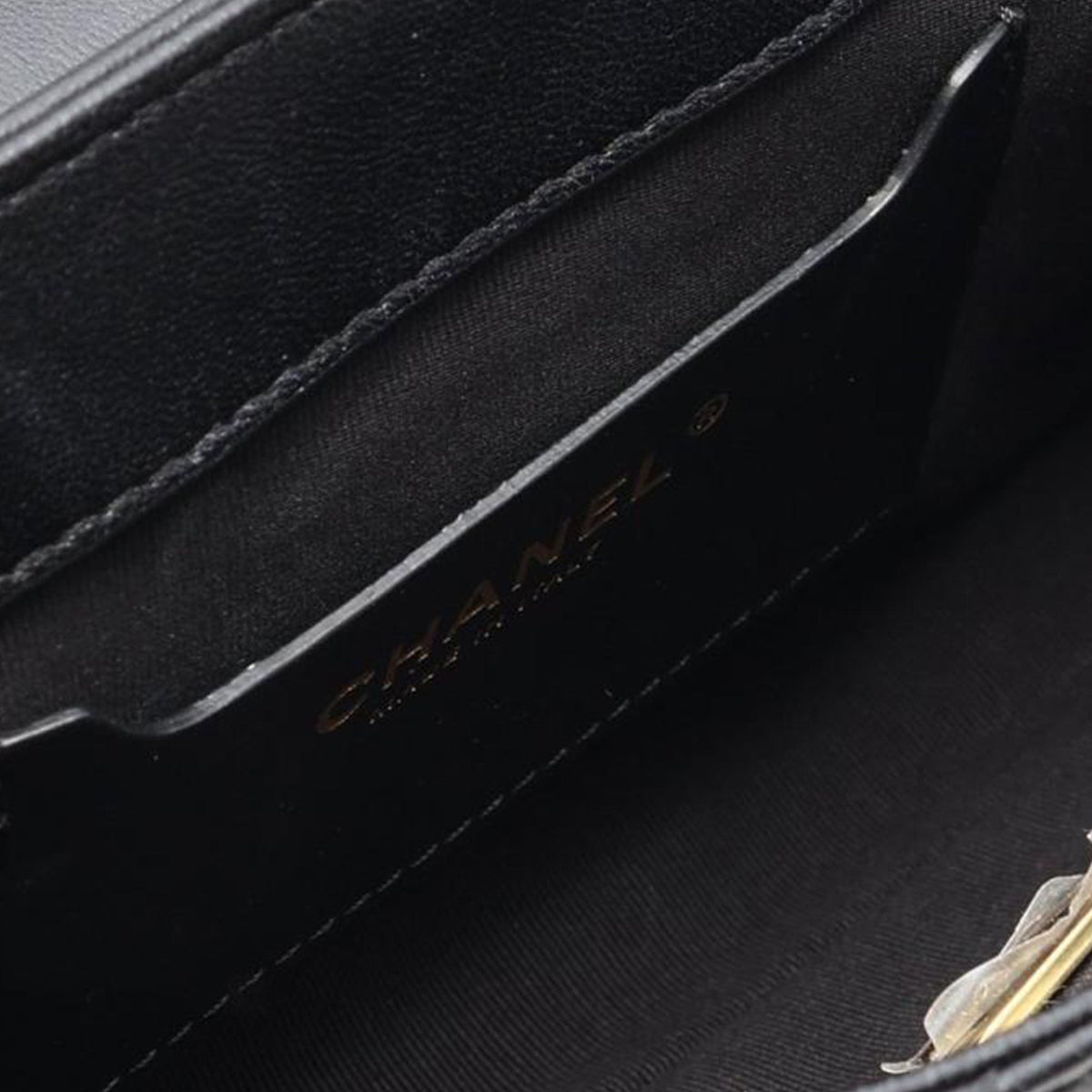 Chanel Mini Crumpled Glazed Lambskin Flap