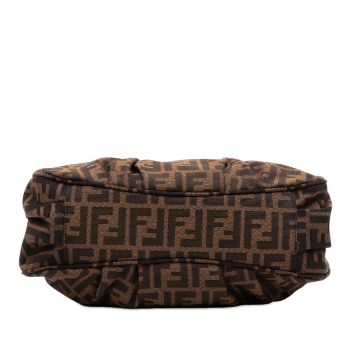 Fendi Small Zucca Canvas Mia Chain Tote — Brown