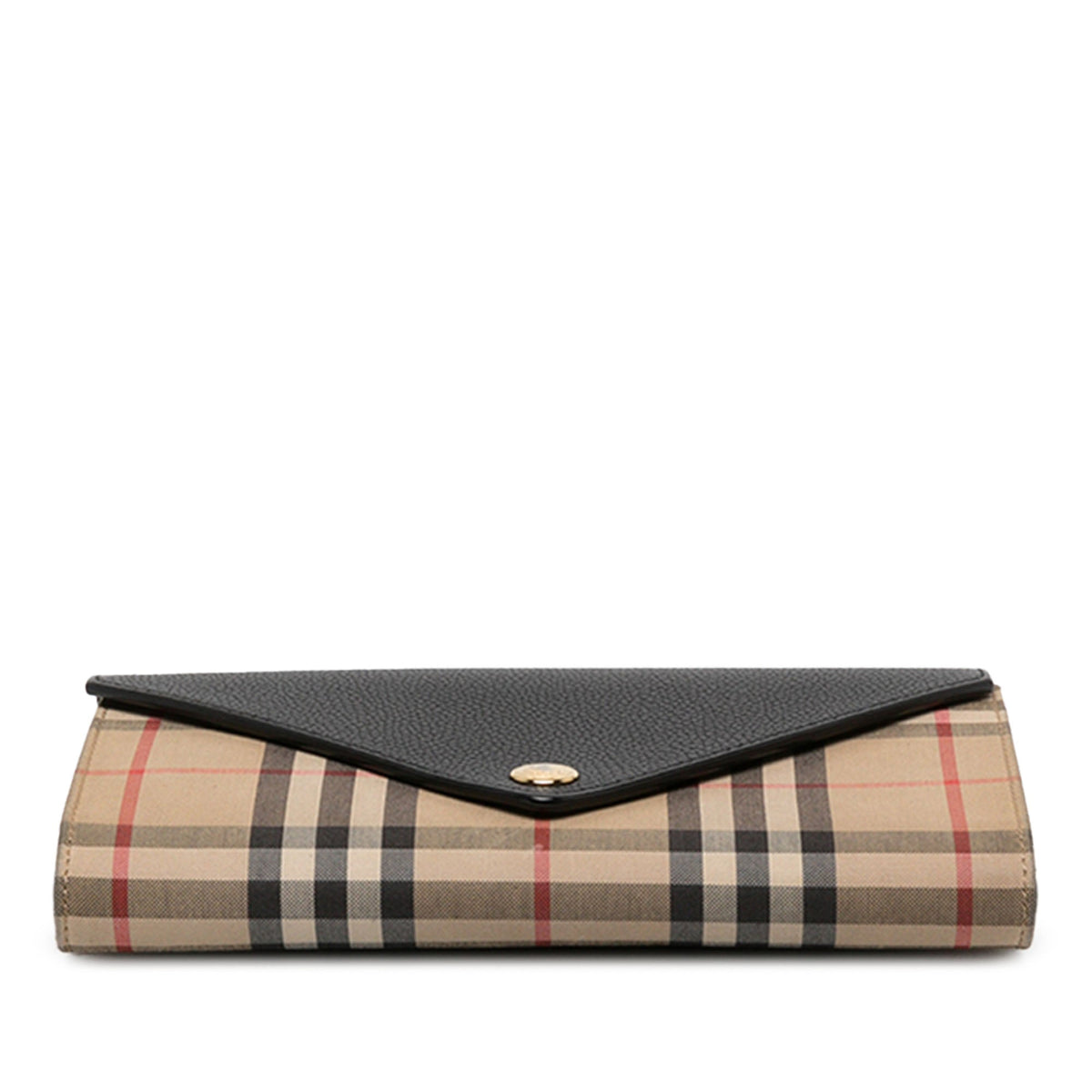 Burberry House Check Canvas and Leather Hannah Wallet on Strap — Beige