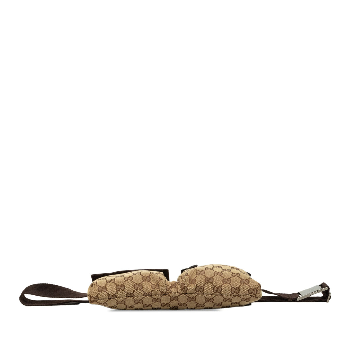 Gucci GG Canvas Double Pocket Belt Bag