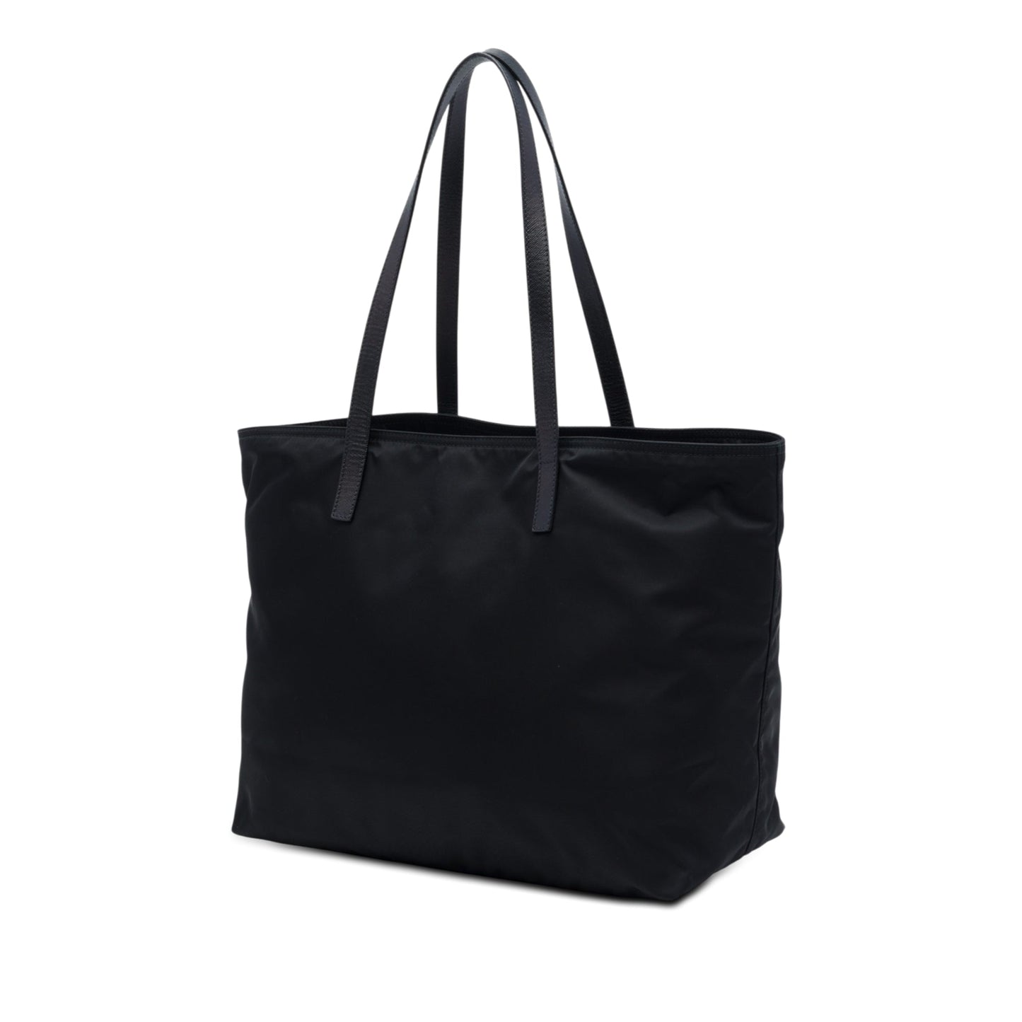 Prada Saffiano Trimmed Tessuto Parrot Applique Tote