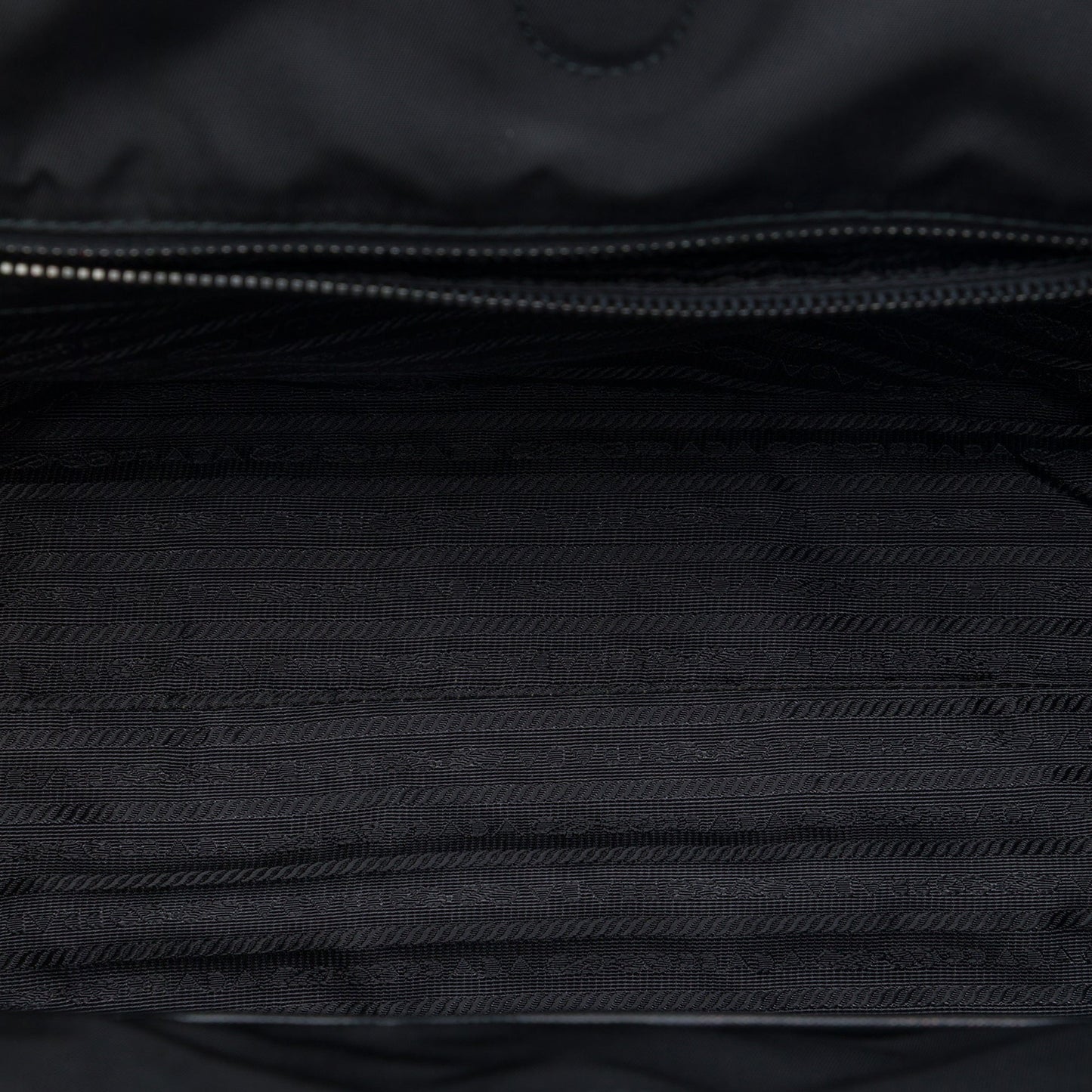 Prada Saffiano Trimmed Tessuto Parrot Applique Tote