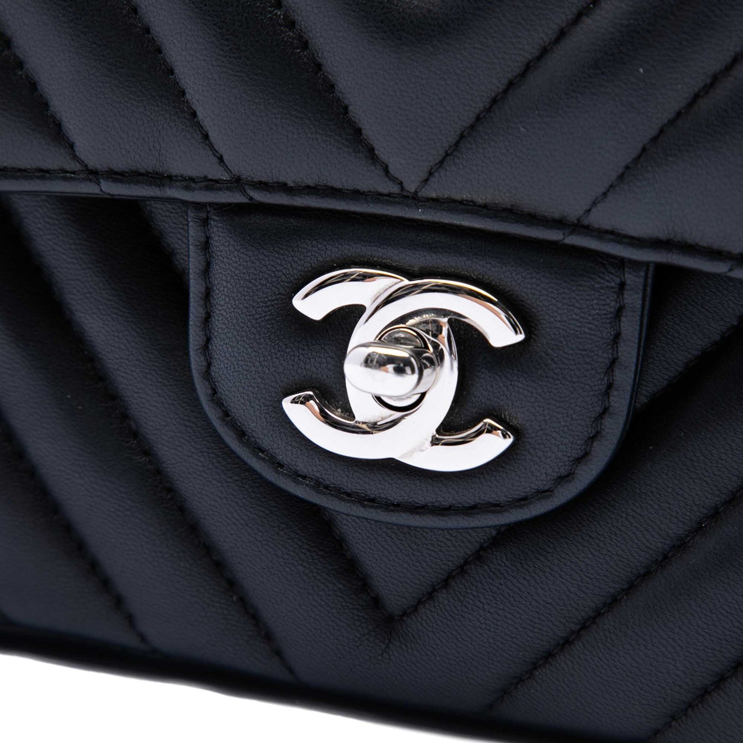 Chanel Medium Classic Chevron Lambskin Double Flap