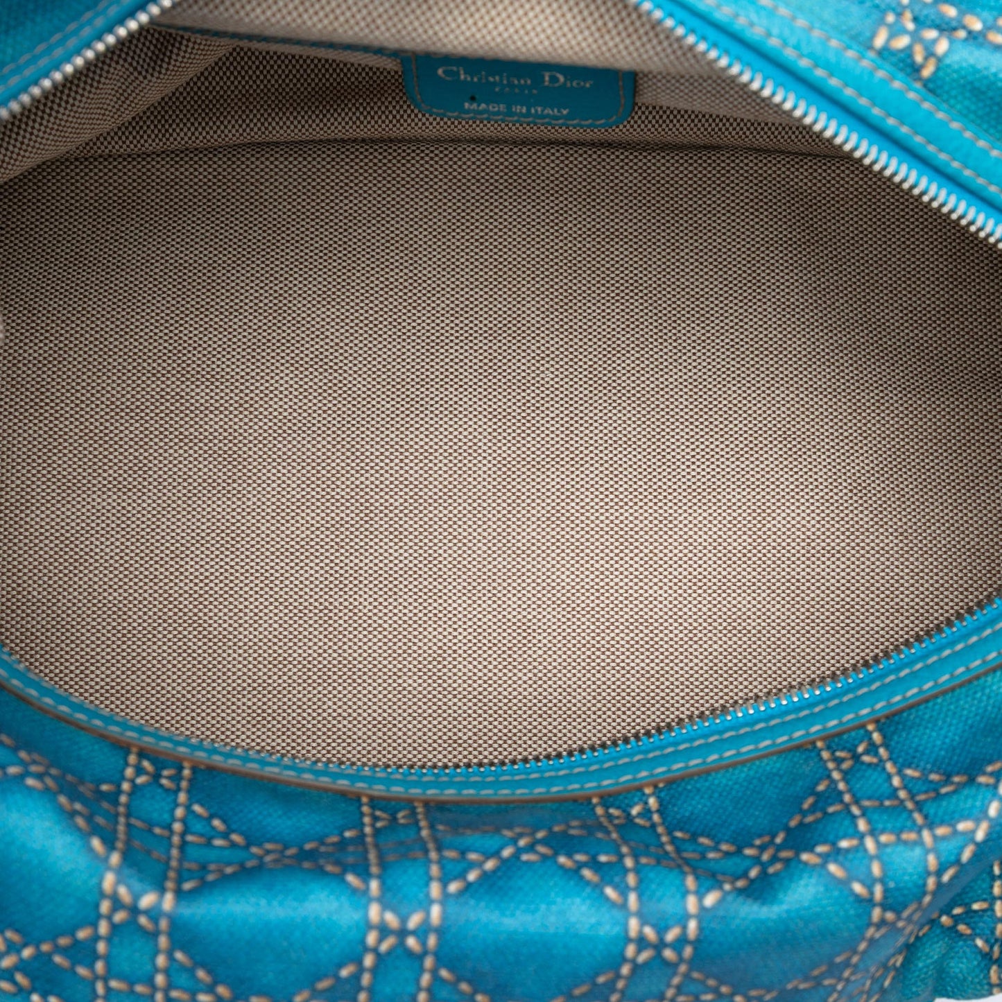 Dior Canvas Cannage Print Cherie Handbag