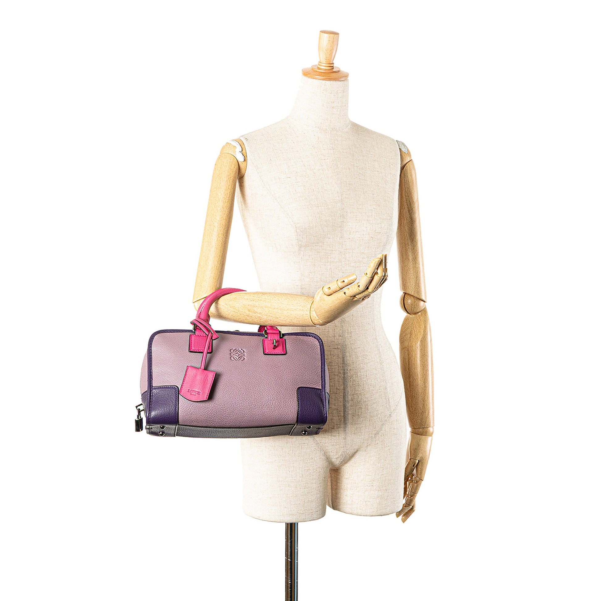 LOEWE Tricolor Goatskin Amazona 28