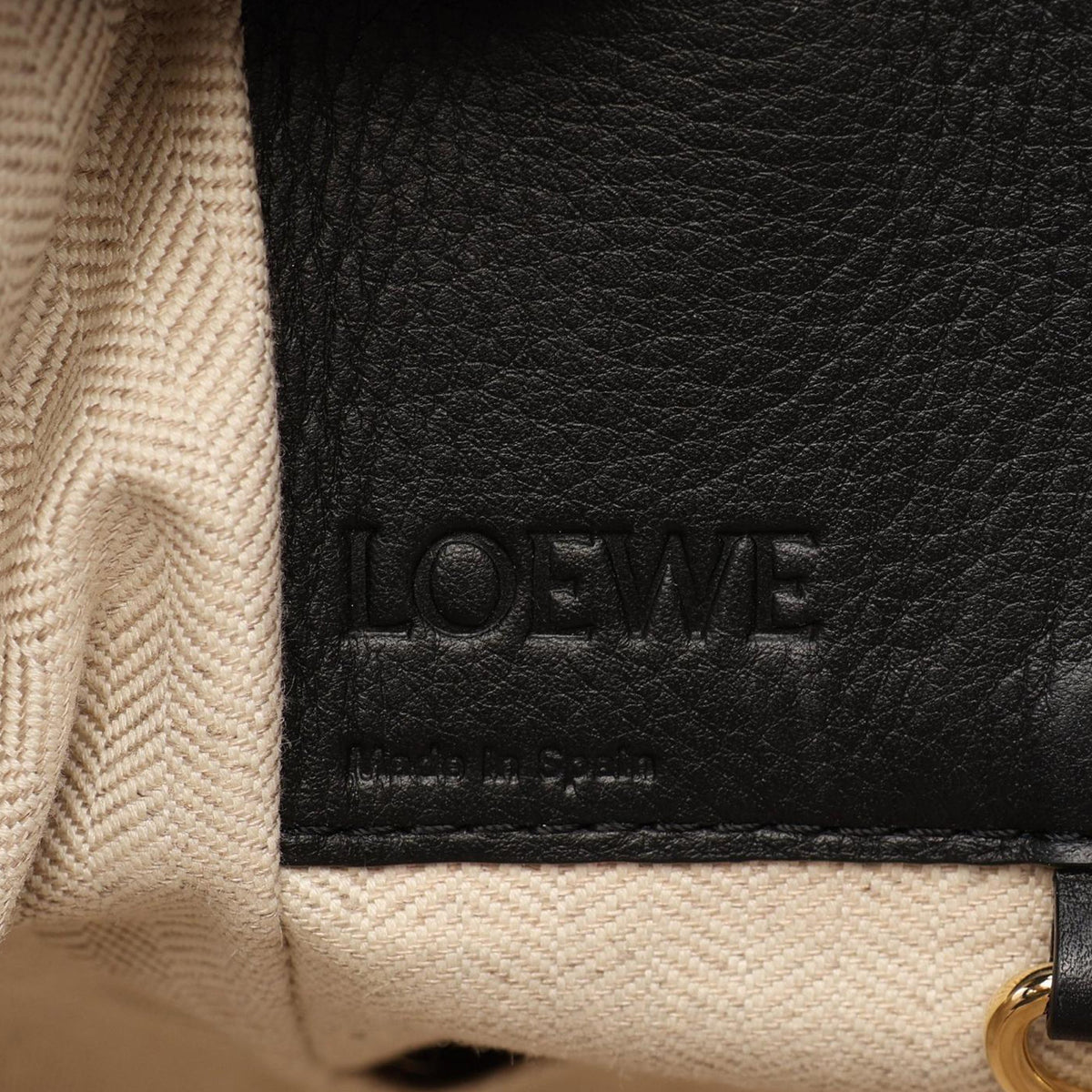 LOEWE Small Tricolor Leather Hammock Satchel — Yellow
