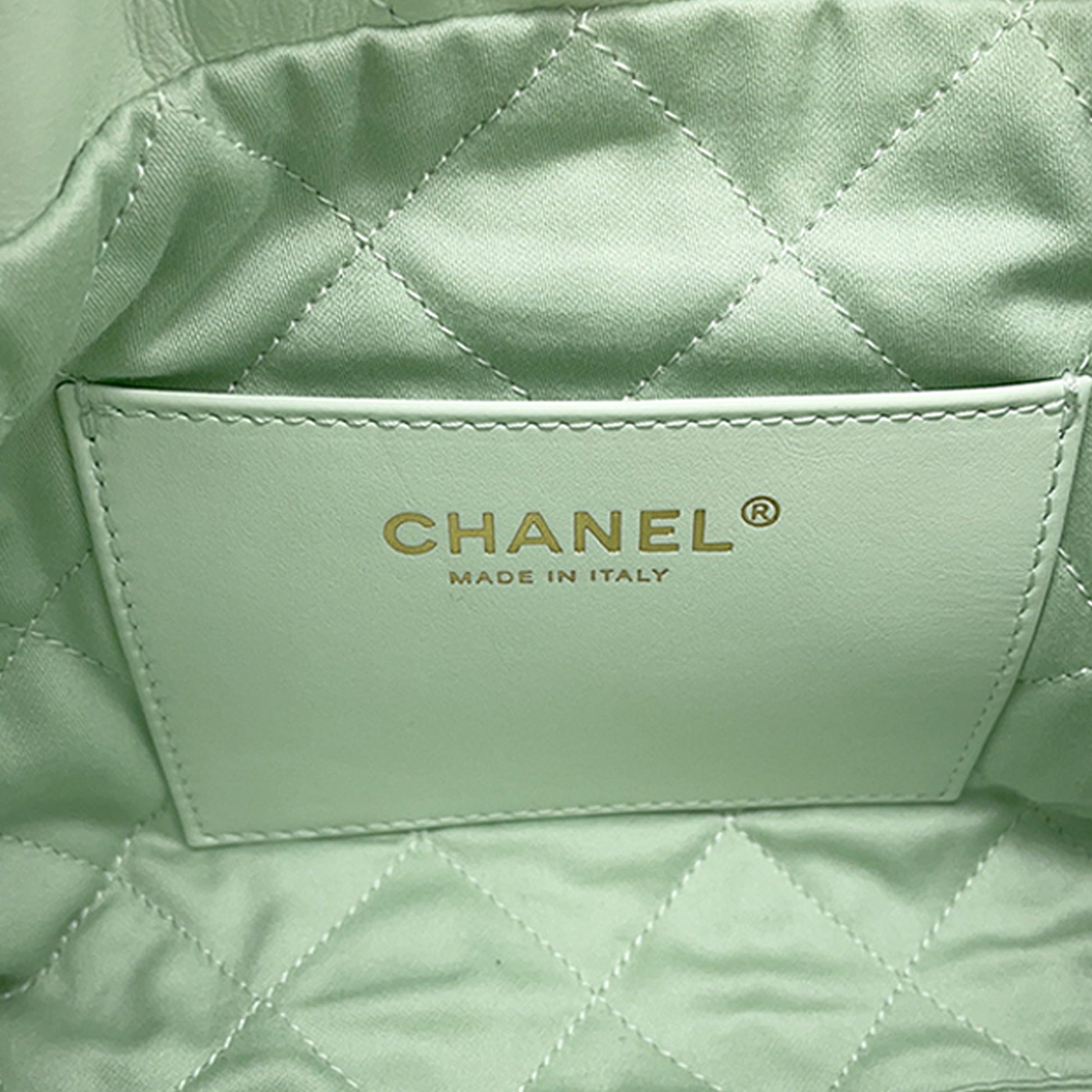 Chanel Mini Shiny Calfskin 22 Handbag