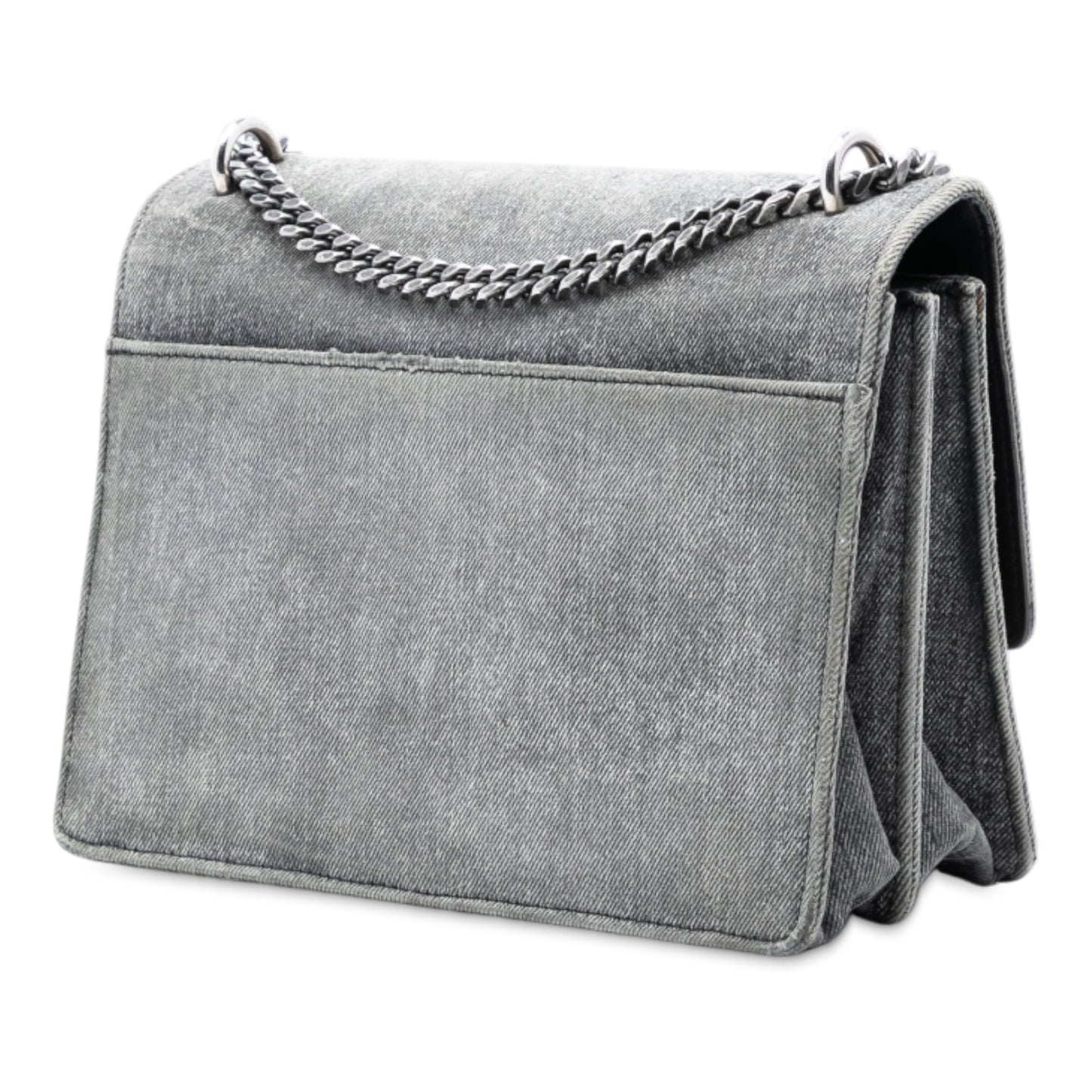 Saint Laurent Medium Denim Monogram Sunset Crossbody