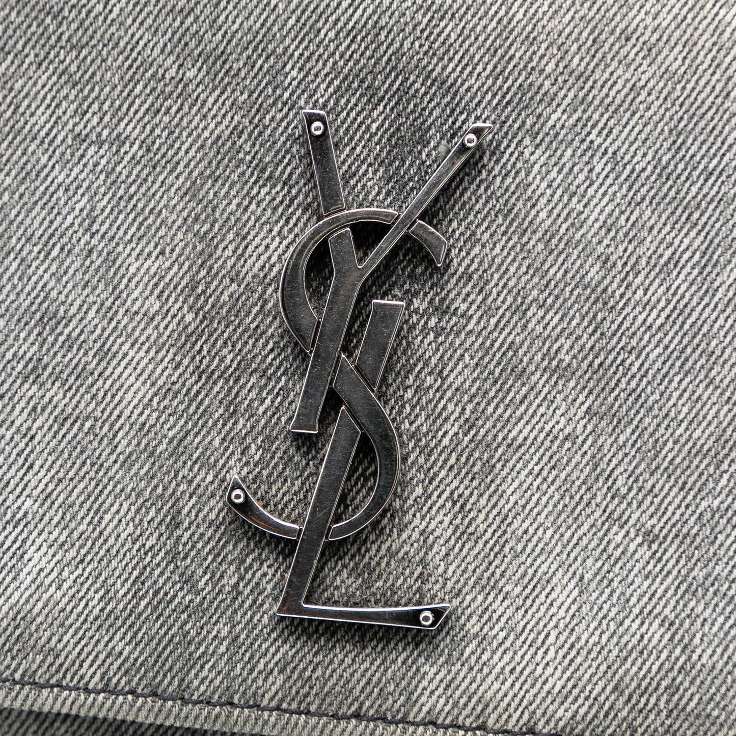 Saint Laurent Medium Denim Monogram Sunset Crossbody