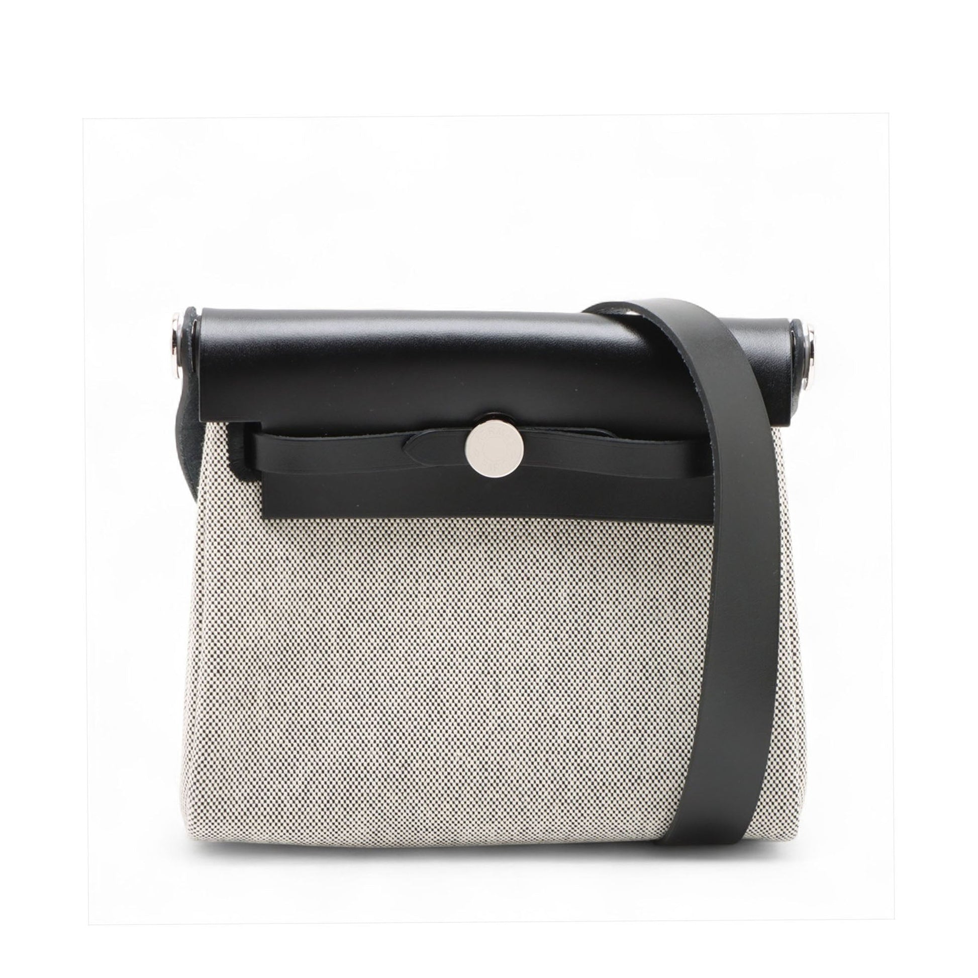 Hermès Military Toile and Vache Hunter Herbag Zip 20