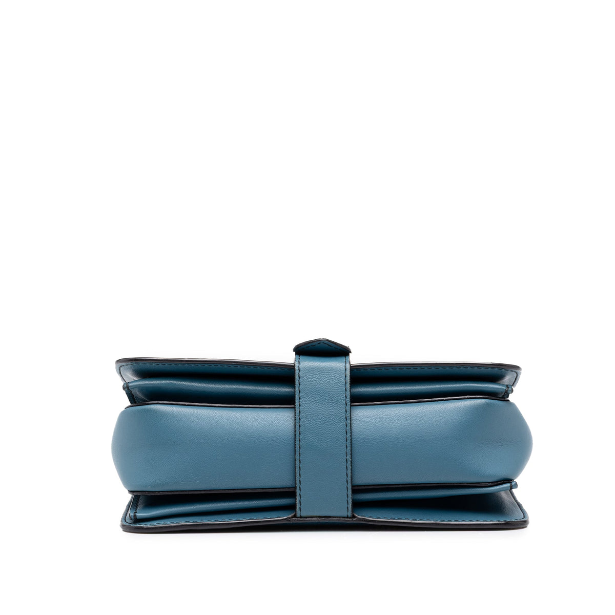 Bottega Veneta Mini Nappa Intrecciato Runway Shoulder Bag — Blue