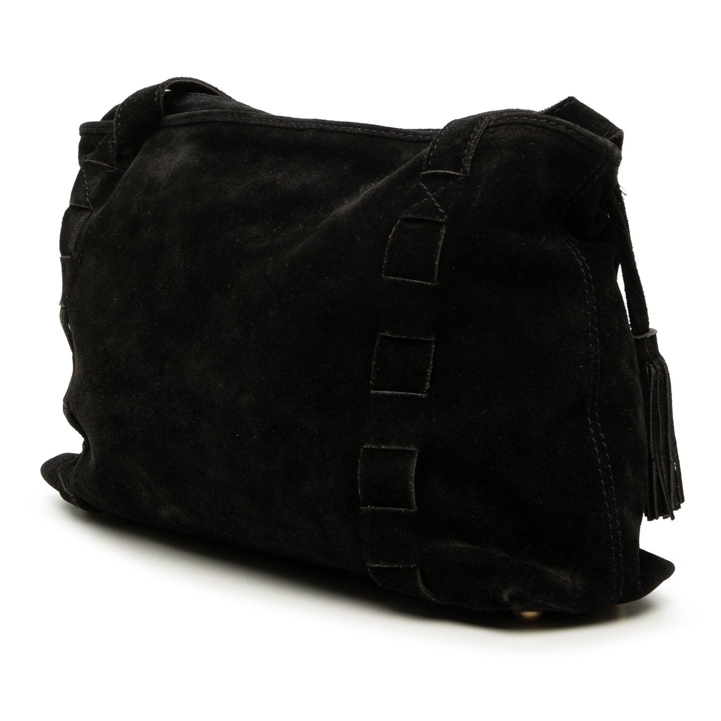 Bottega Veneta Suede Tassel Shoulder Bag