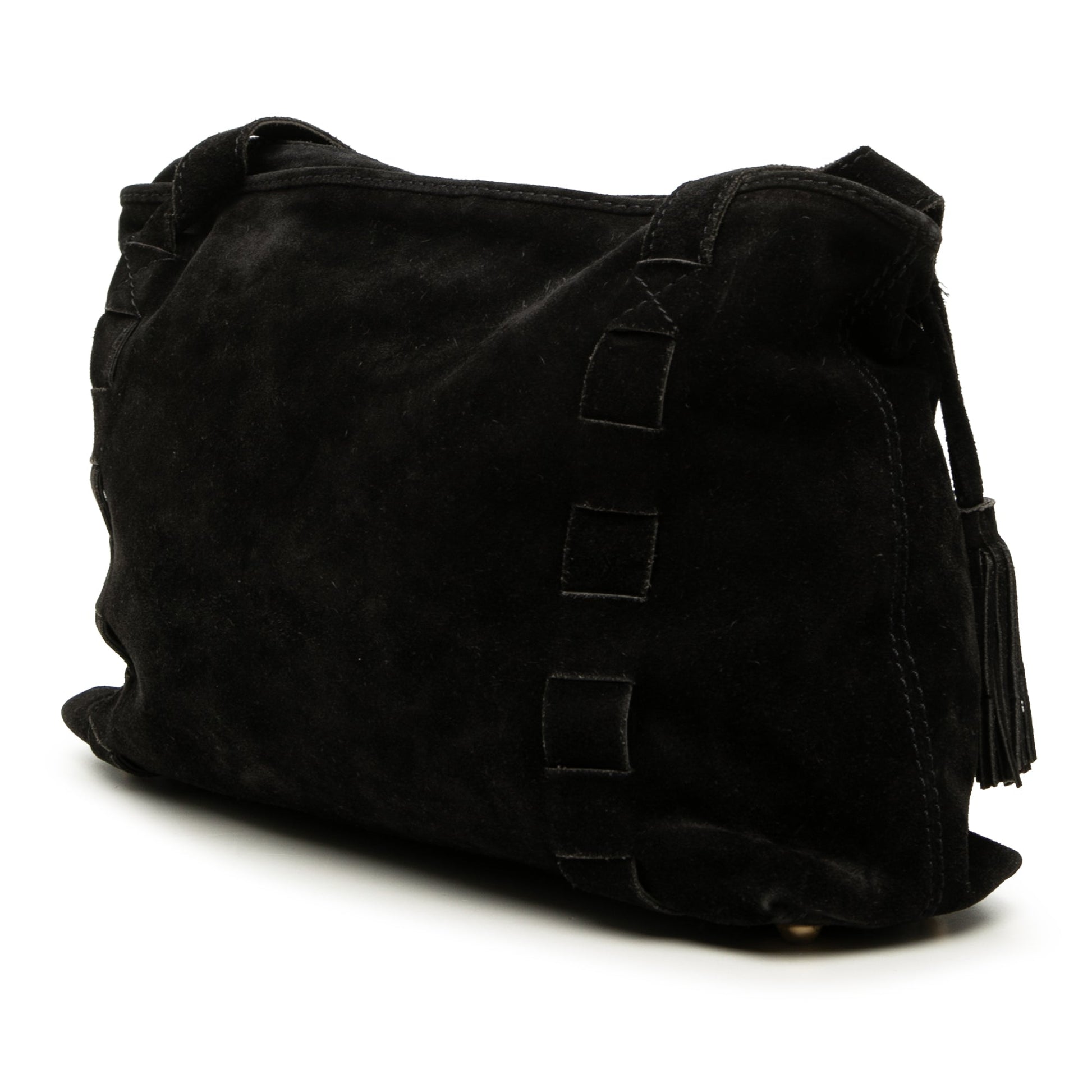 Bottega Veneta Suede Tassel Shoulder Bag