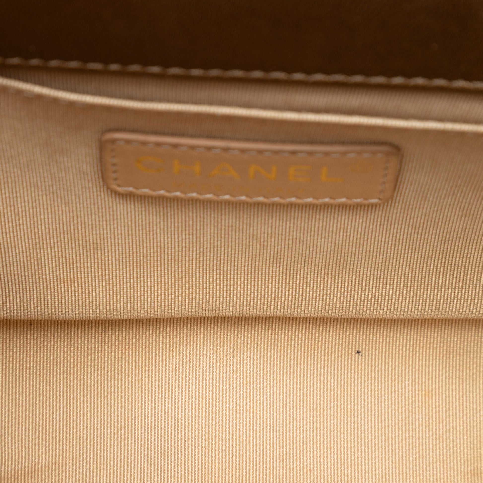 Chanel Small Quilted Metallic Lambskin Boy Flap