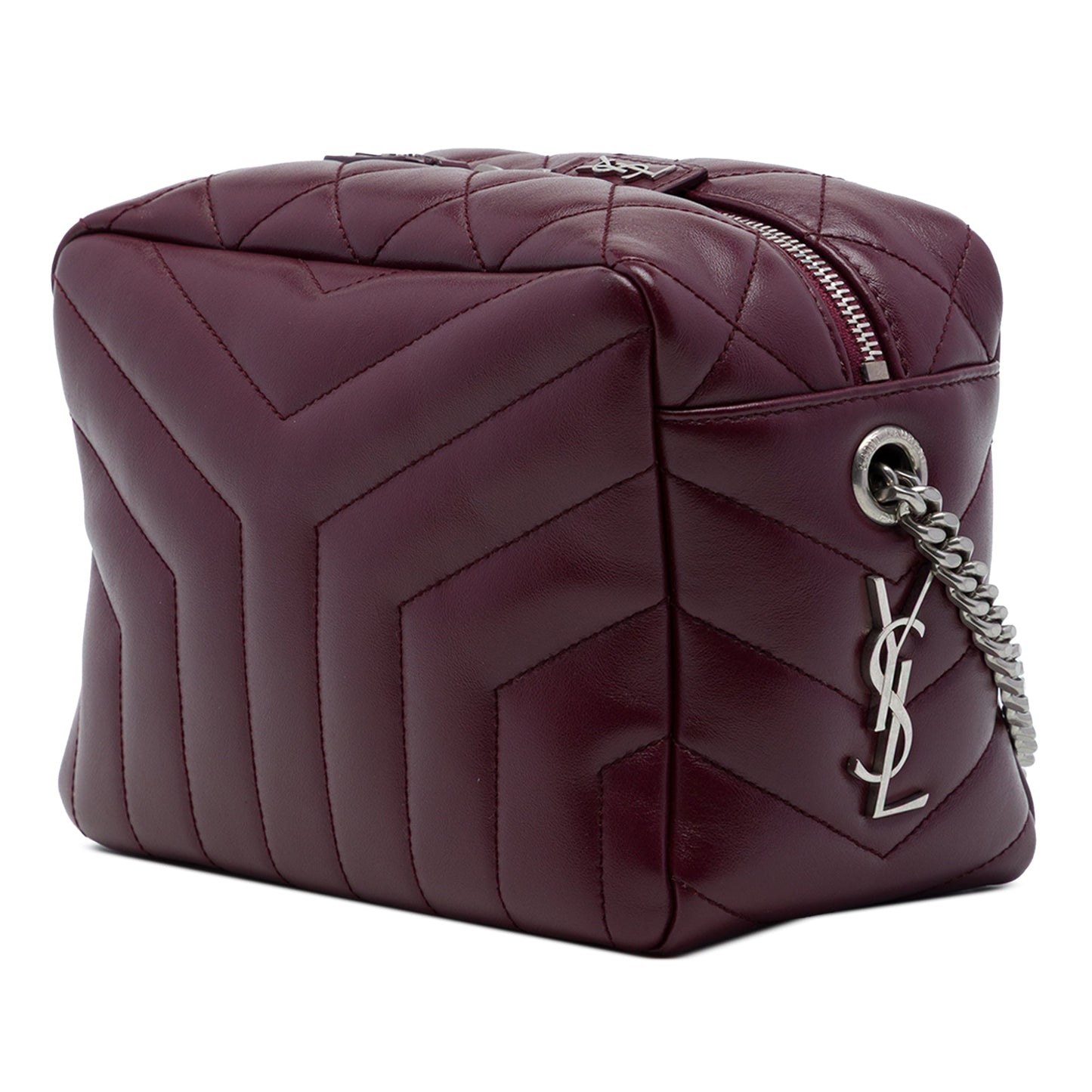Saint Laurent Small Matelasse Calfskin LouLou Bowling Bag