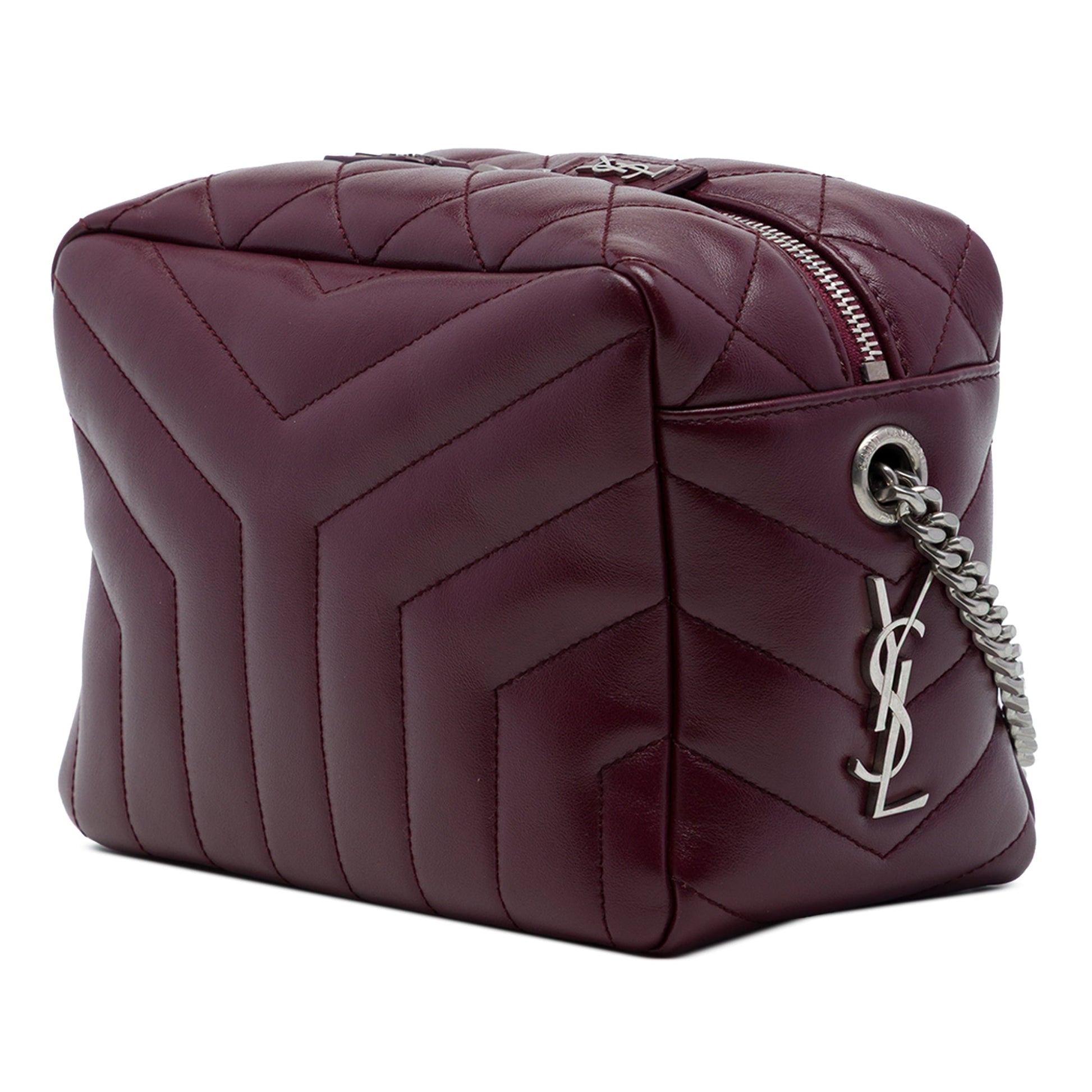 Saint Laurent Small Matelasse Calfskin LouLou Bowling Bag