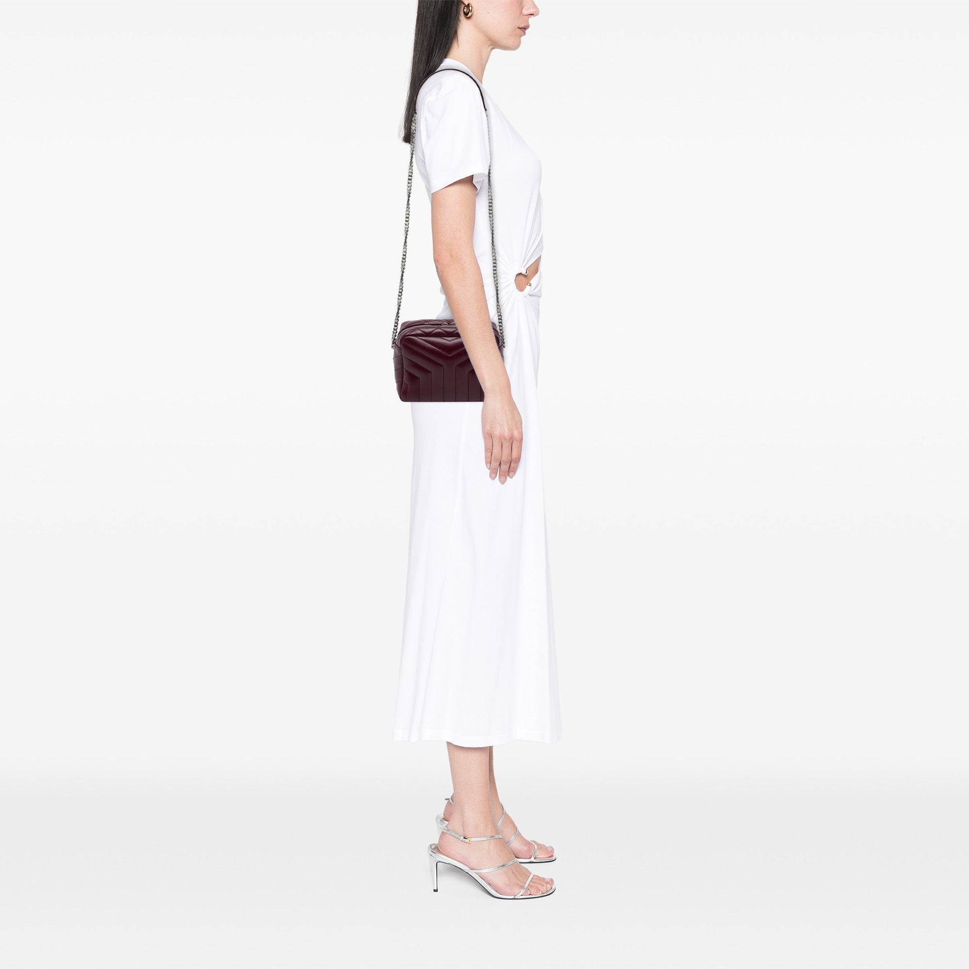 Saint Laurent Small Matelasse Calfskin LouLou Bowling Bag