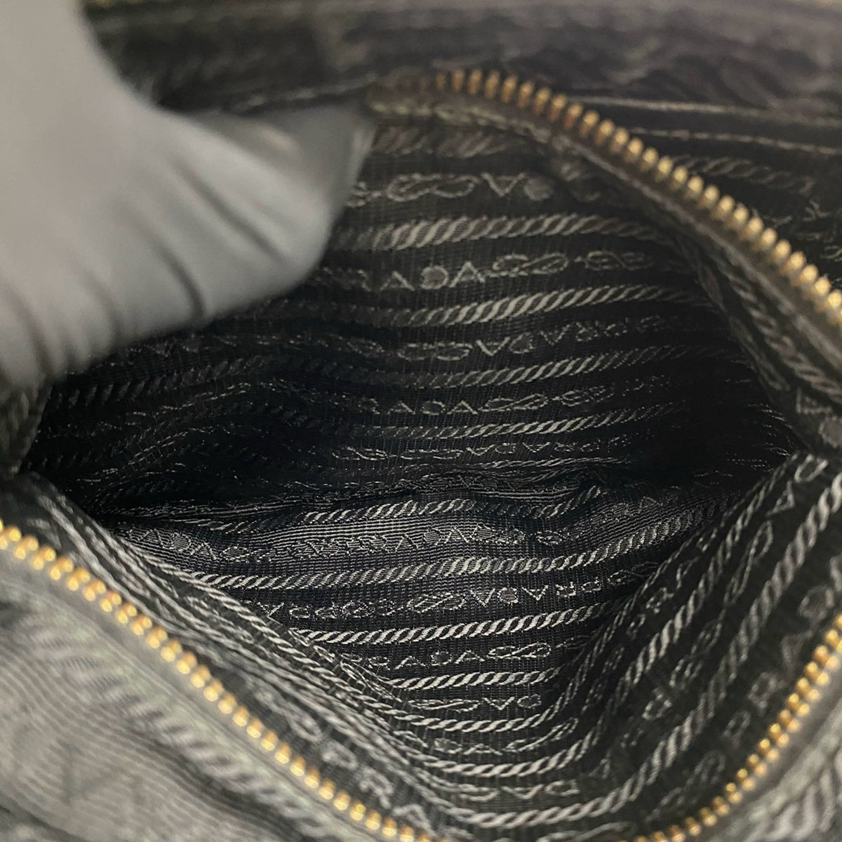 Prada Canapa Logo Shoulder Bag