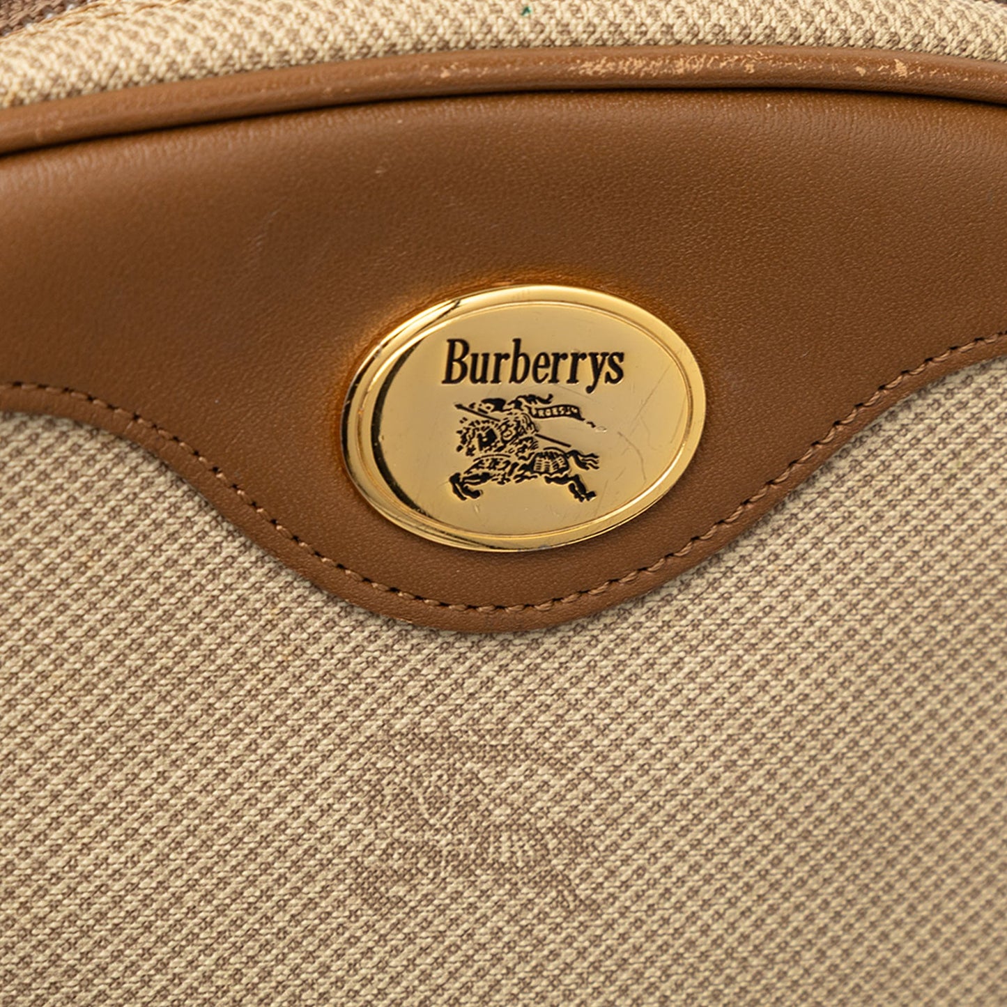 Burberry Coated Canvas Logo Crossbody