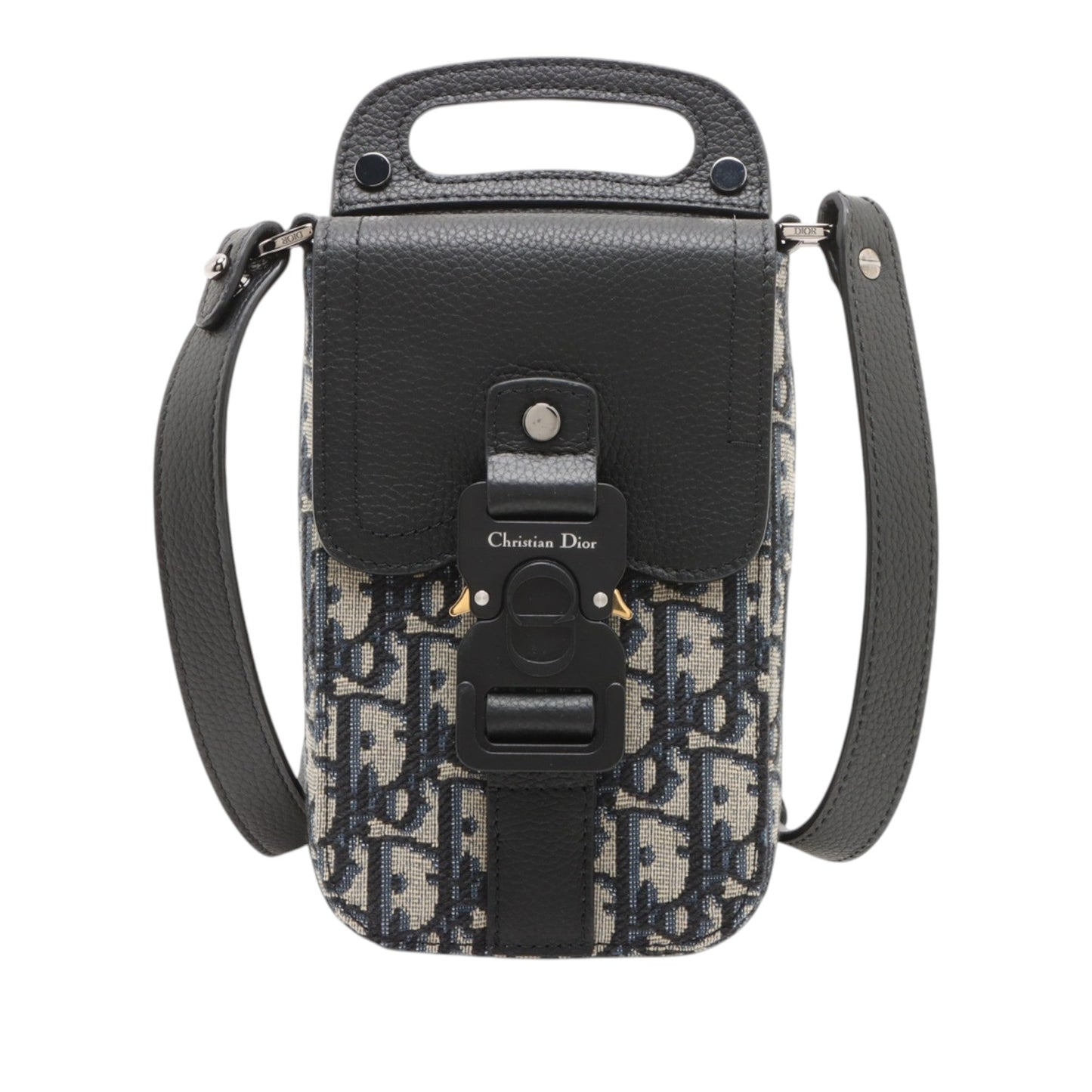 Dior Oblique Canvas Saddle Vertical Pouch
