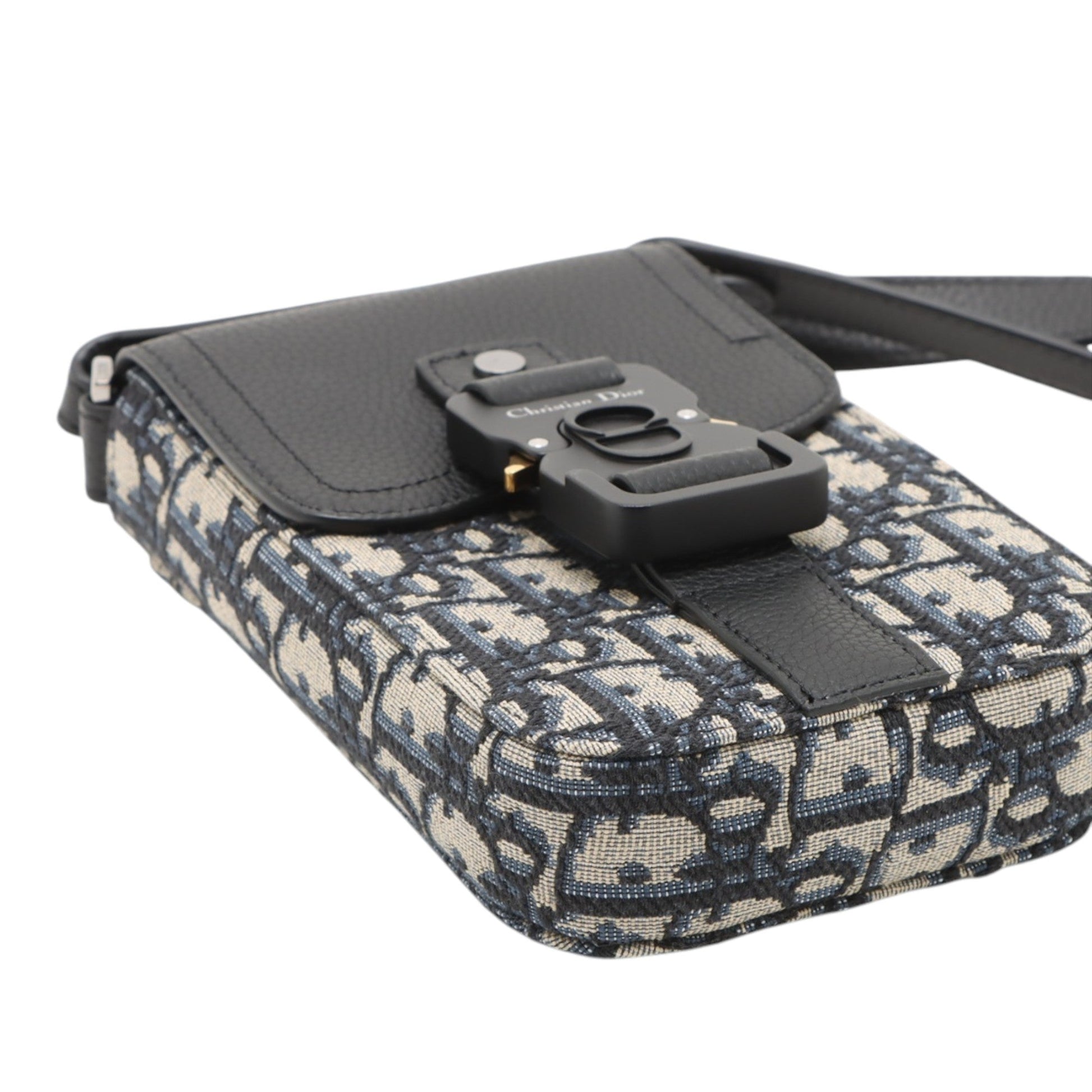 Dior Oblique Canvas Saddle Vertical Pouch