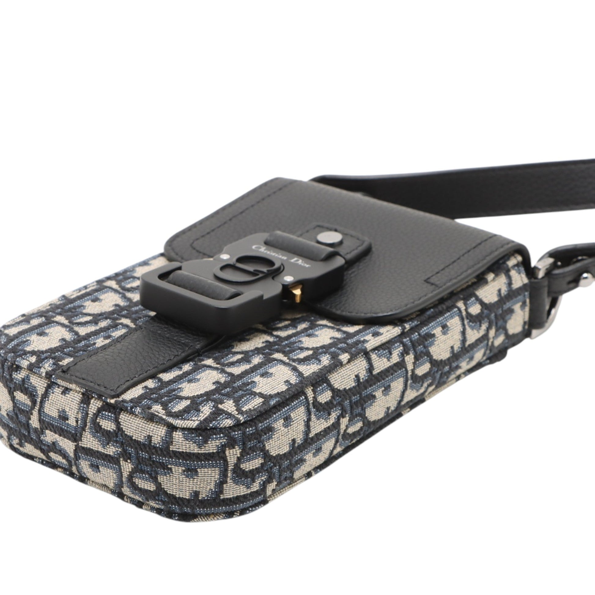 Dior Oblique Canvas Saddle Vertical Pouch