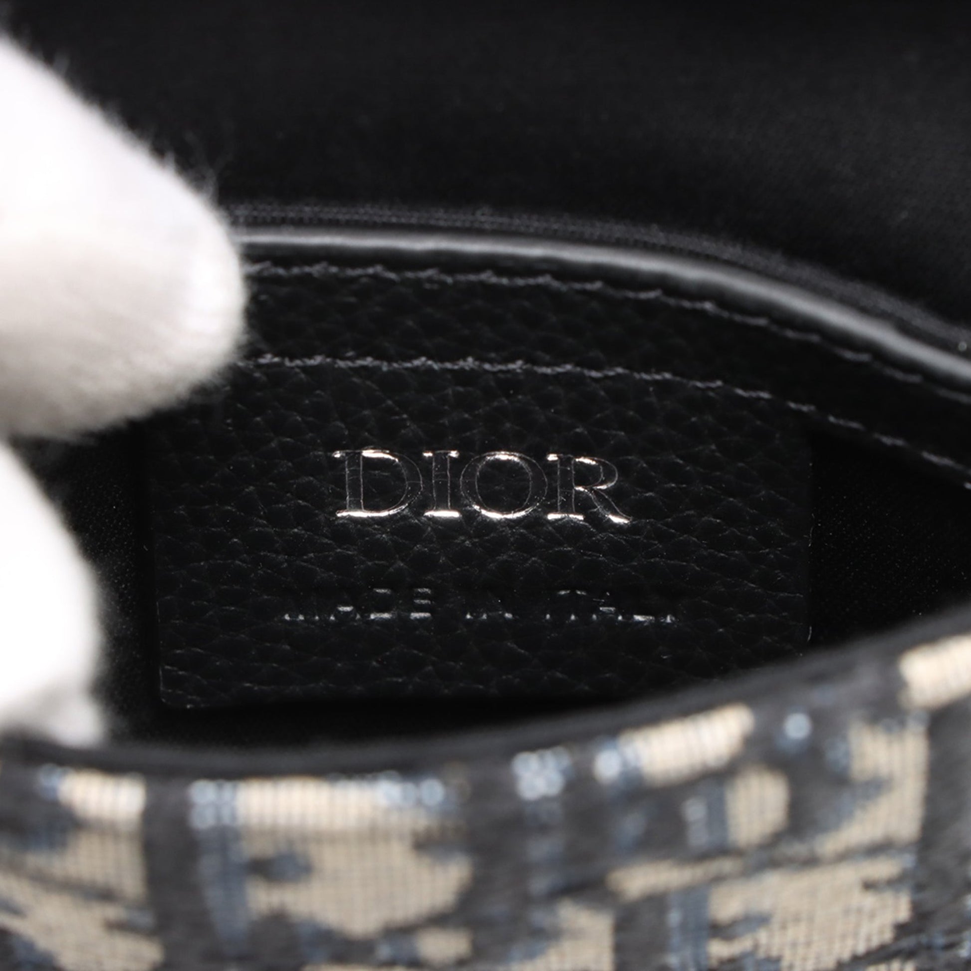 Dior Oblique Canvas Saddle Vertical Pouch