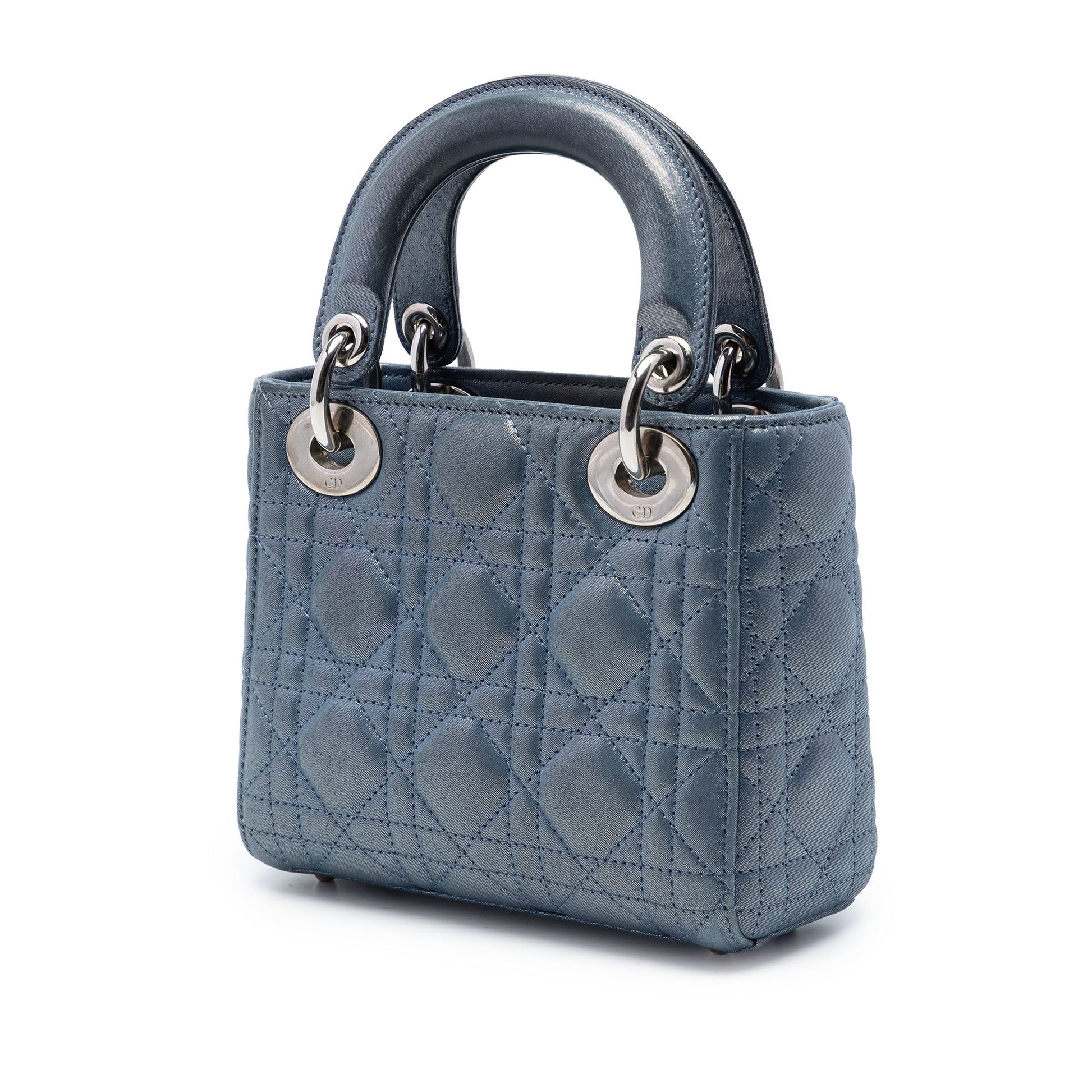Dior Mini Iridescent Lambskin Cannage Lady Dior
