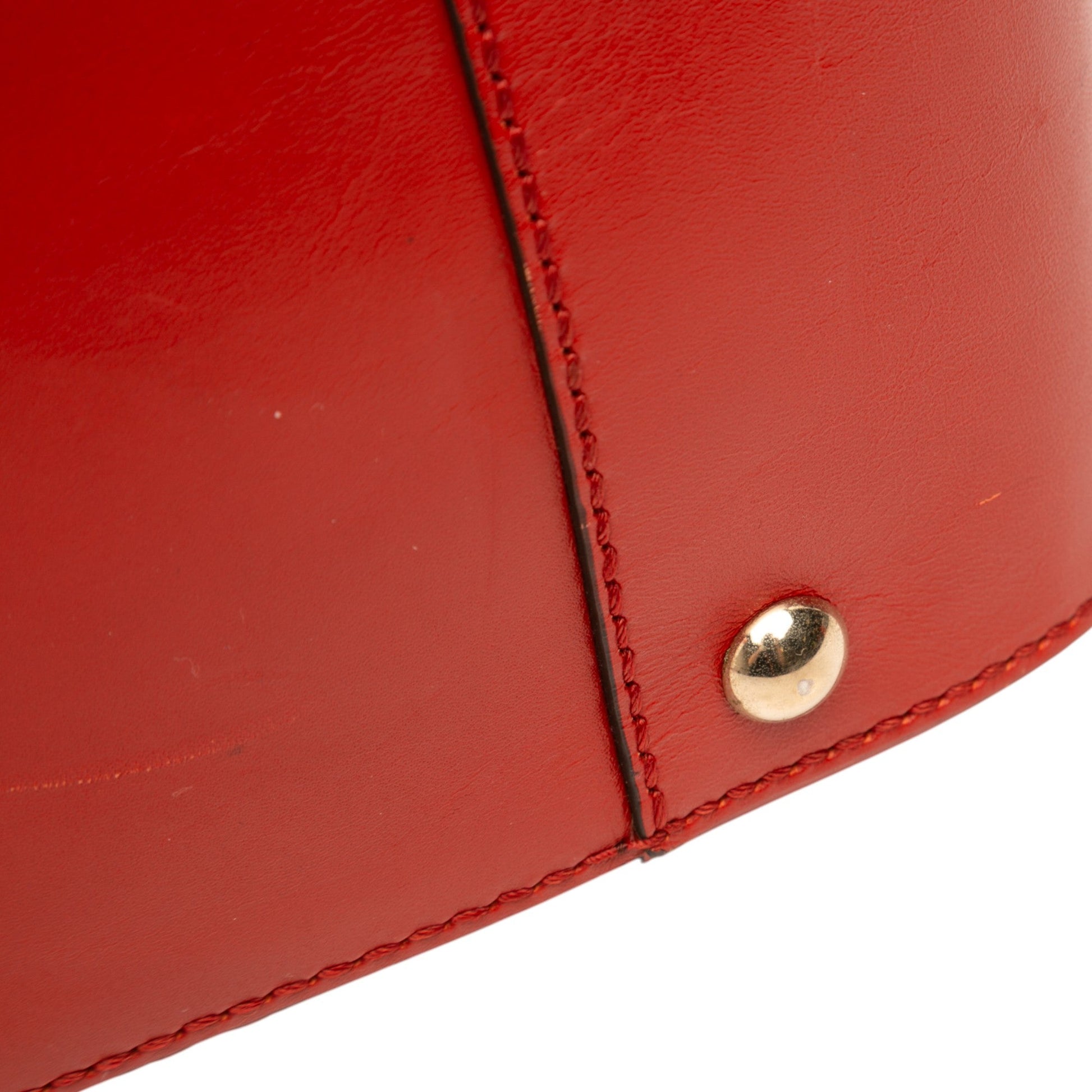 Gucci Diamante Bright Leather Satchel