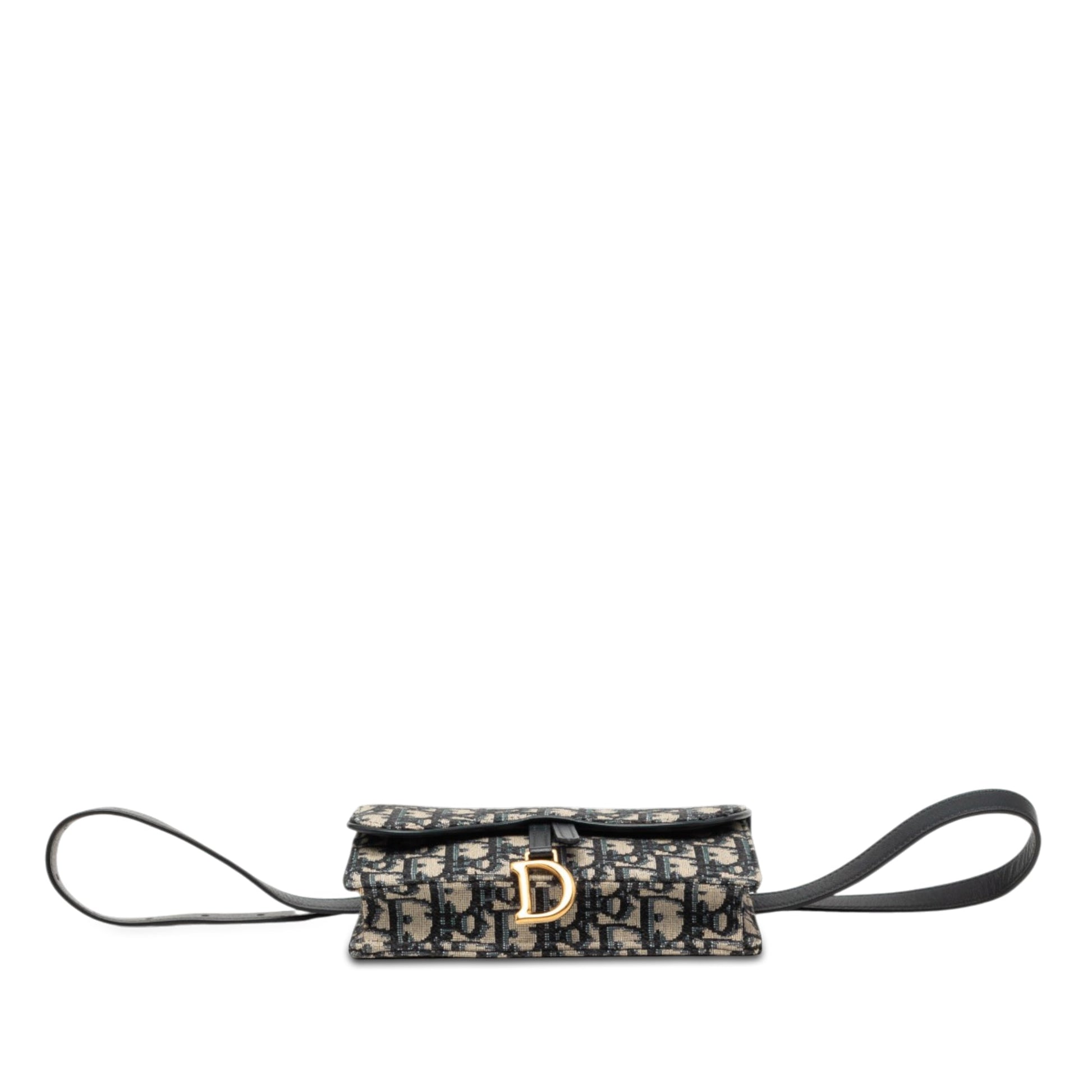 Dior Oblique Canvas Saddle Belt Bag