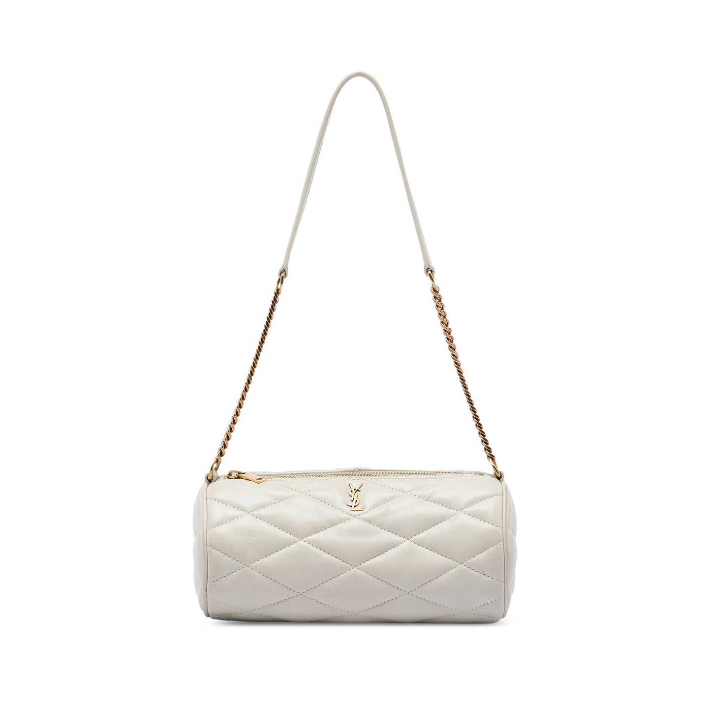Saint Laurent Mini Quilted Lambskin Sade Tube Bag
