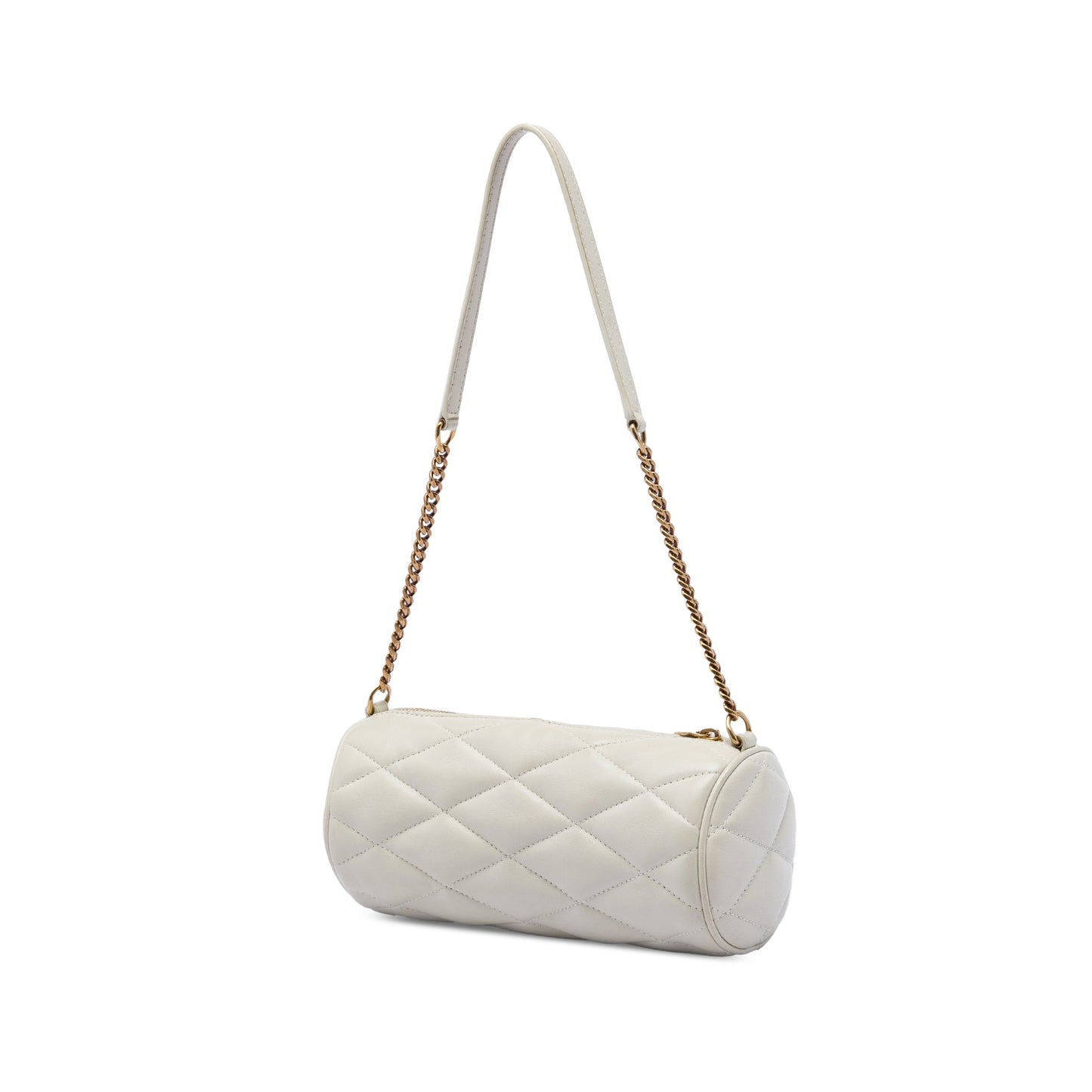 Saint Laurent Mini Quilted Lambskin Sade Tube Bag