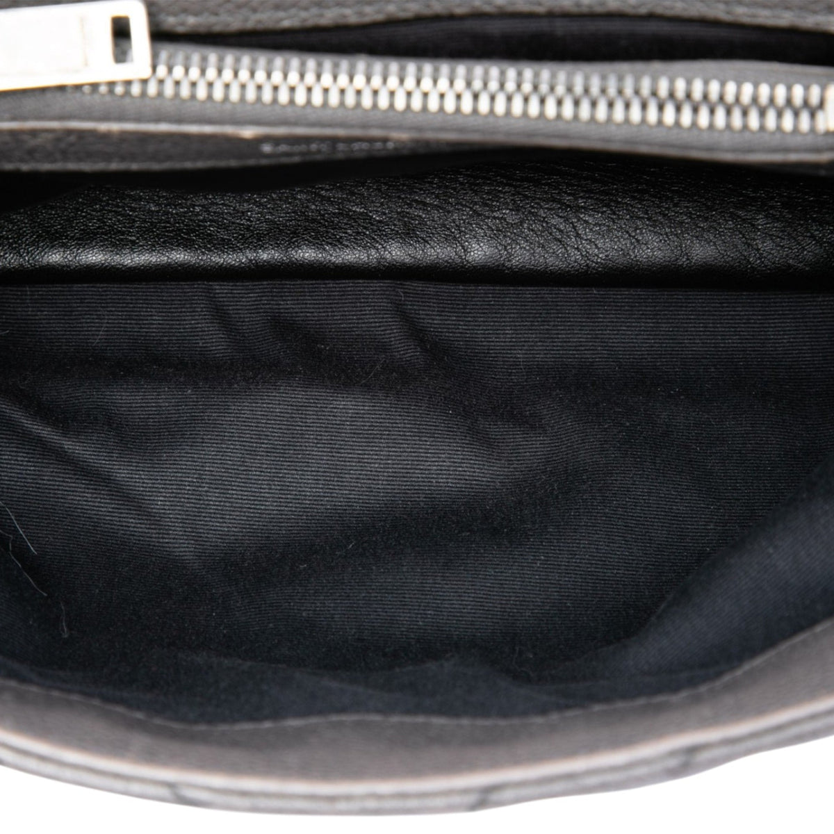 Saint Laurent Medium Chevron Sheepskin Monogram College Satchel