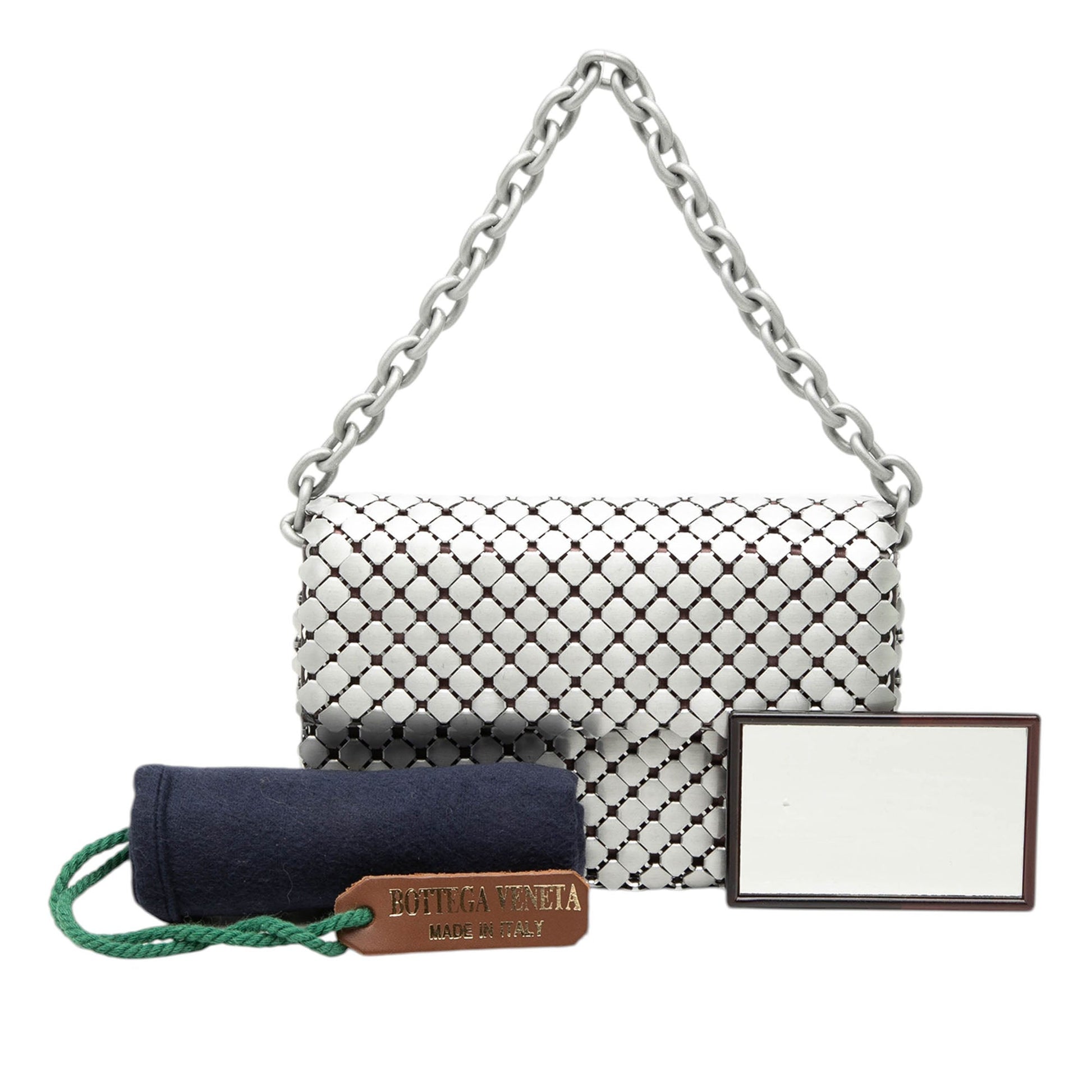 Bottega Veneta Mini Metal Intrecciato Handbag