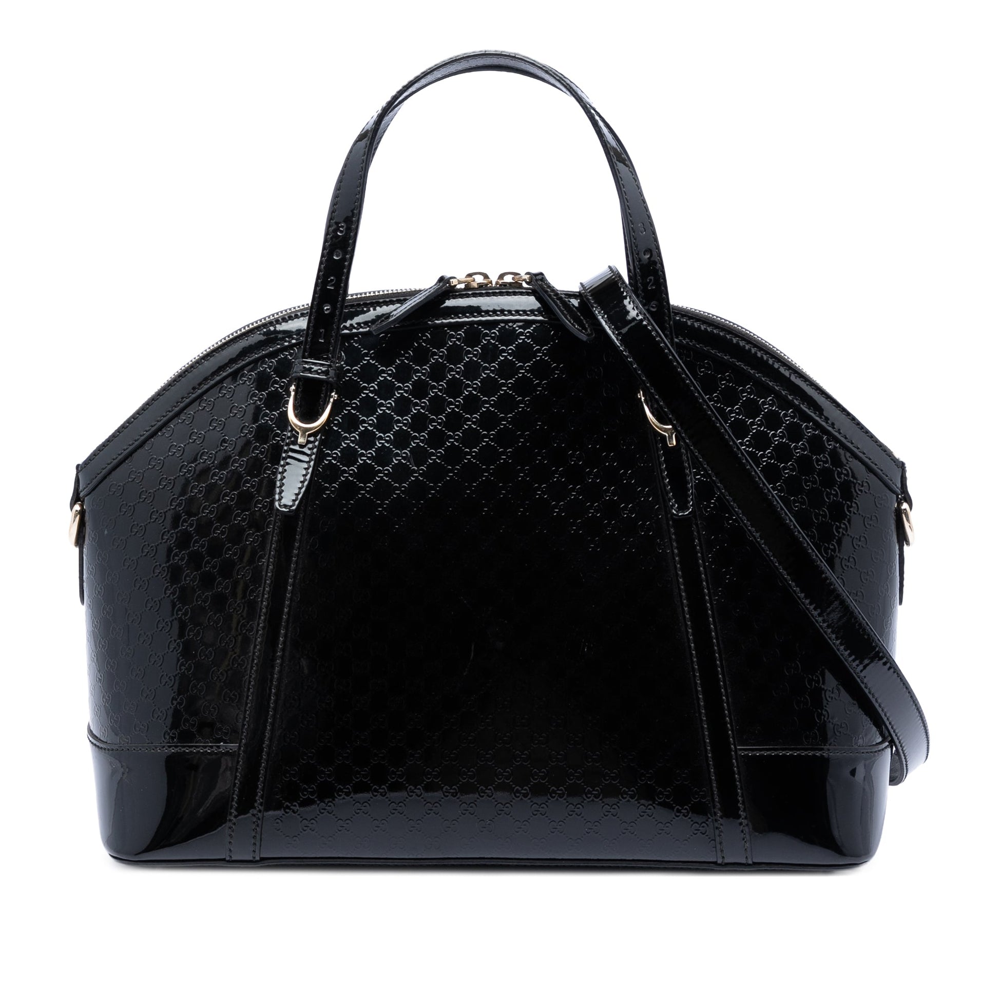 Gucci Large Microguccissima Patent Nice Dome Satchel