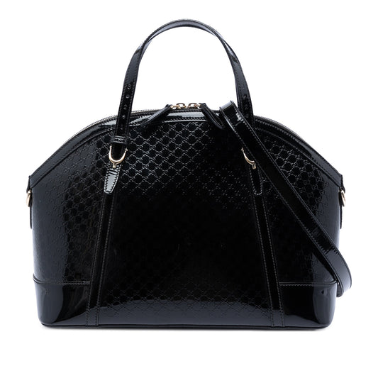 Gucci Large Microguccissima Patent Nice Dome Satchel