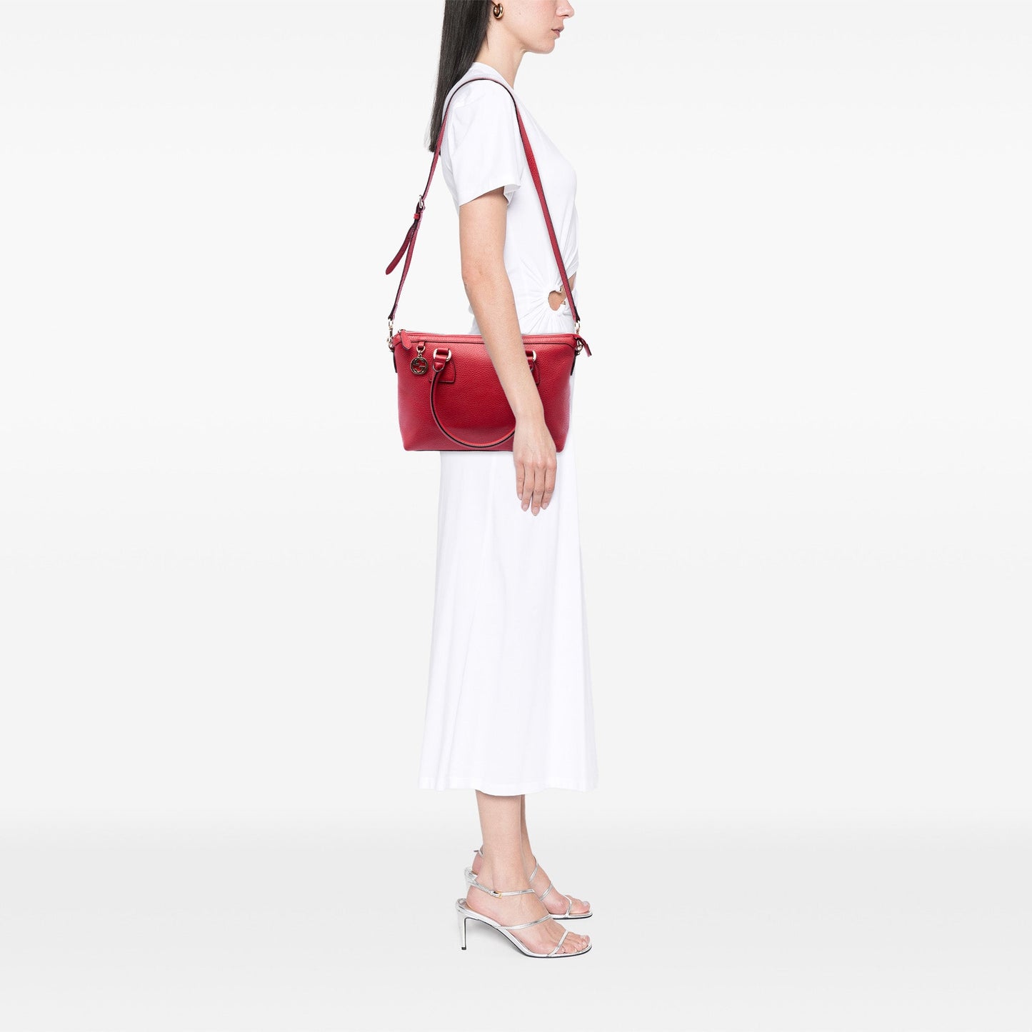 Gucci Dollar Calfskin GG Charm Satchel