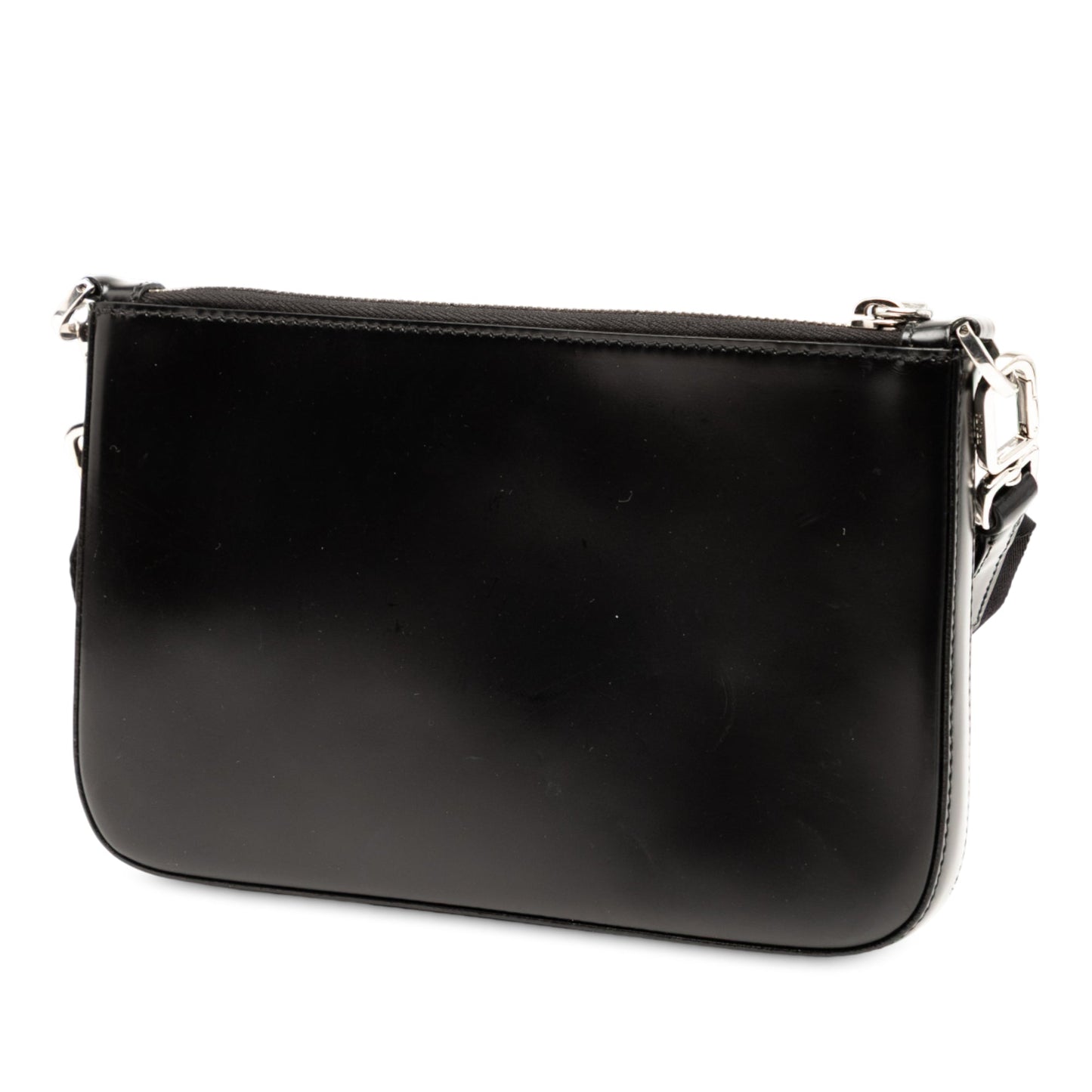 Prada Spazzolato Zip Top Crossbody