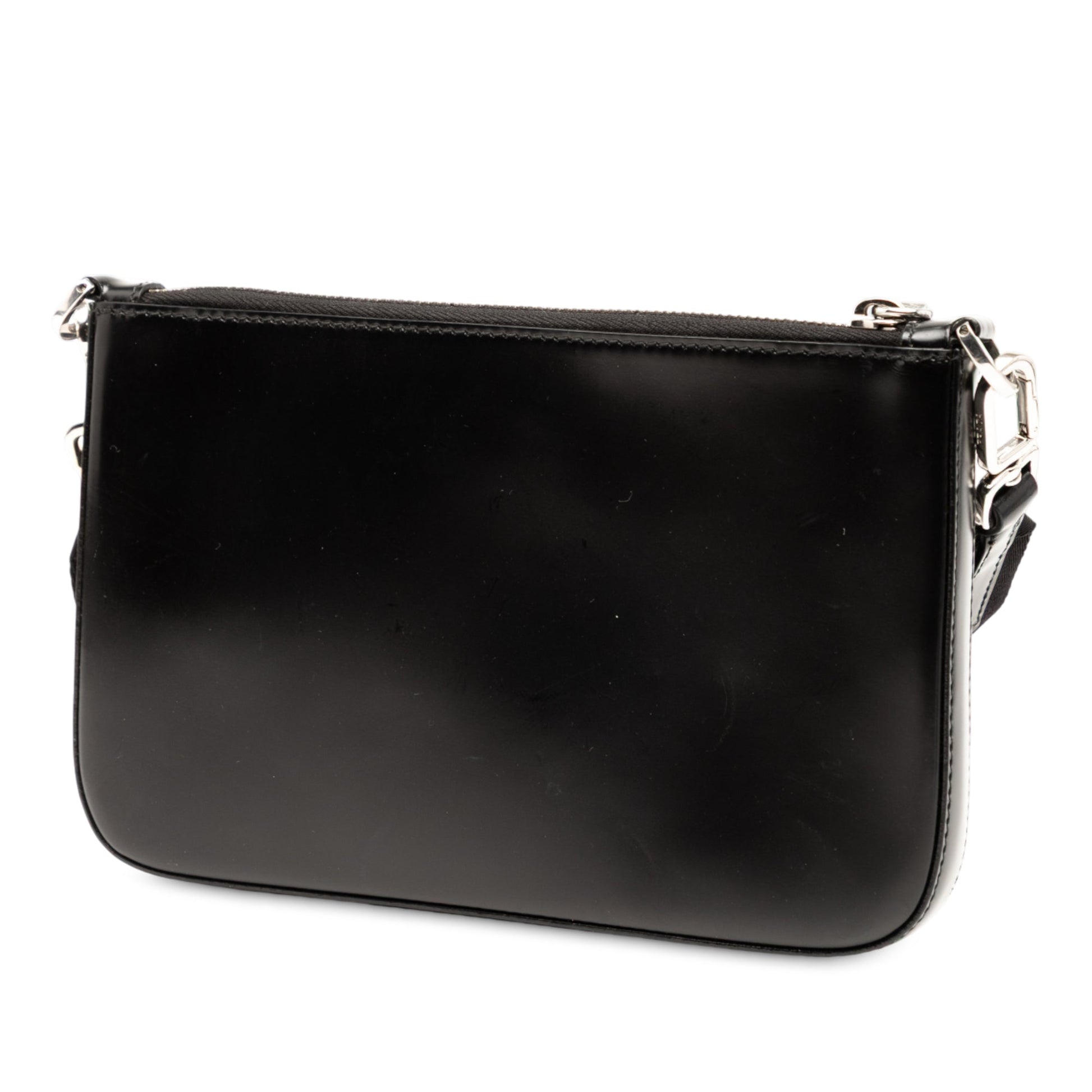 Prada Spazzolato Zip Top Crossbody