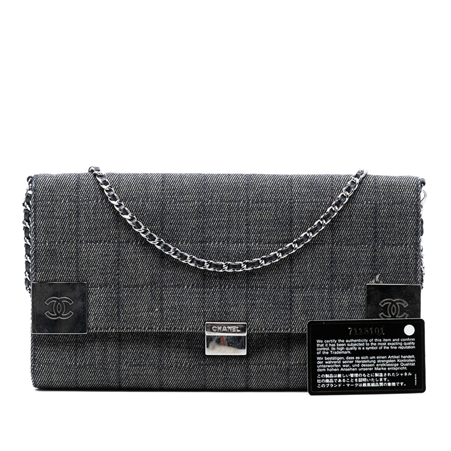 CC Chocolate Bar Denim Flap