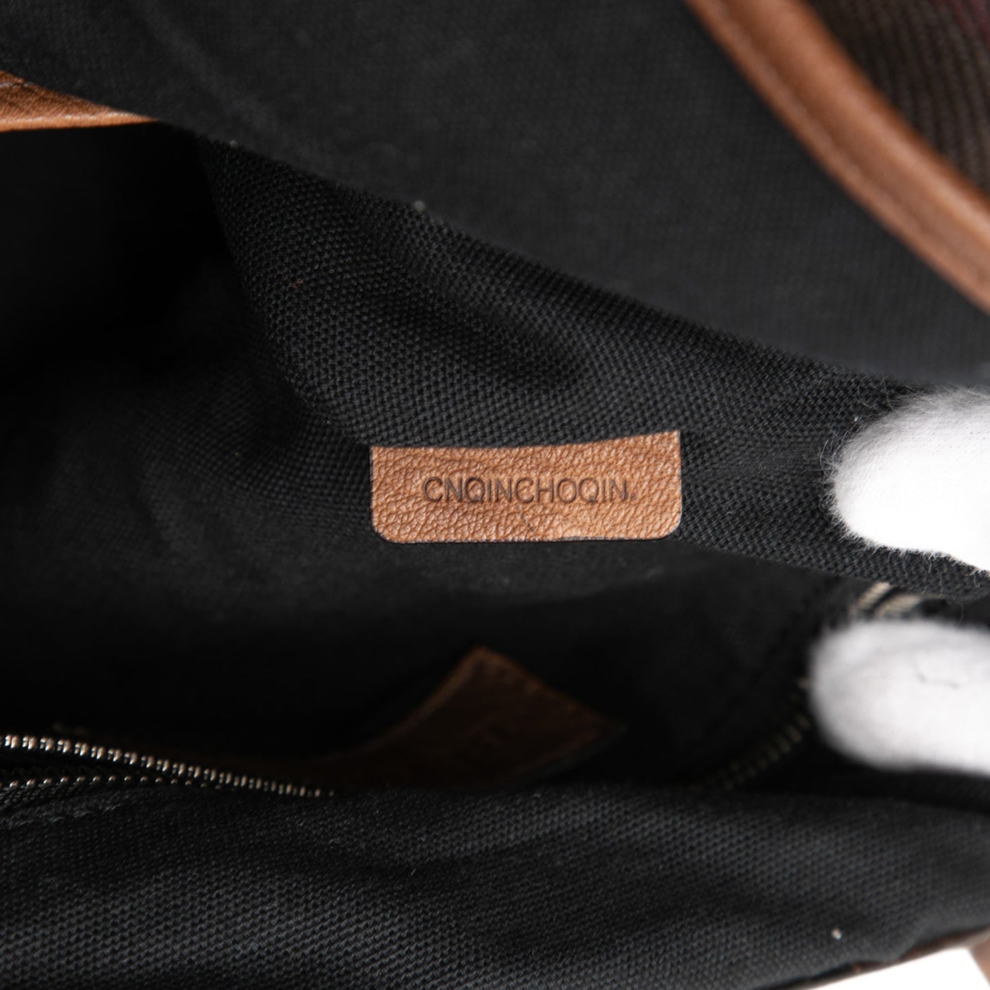 Smoke Check Canvas Messenger Bag