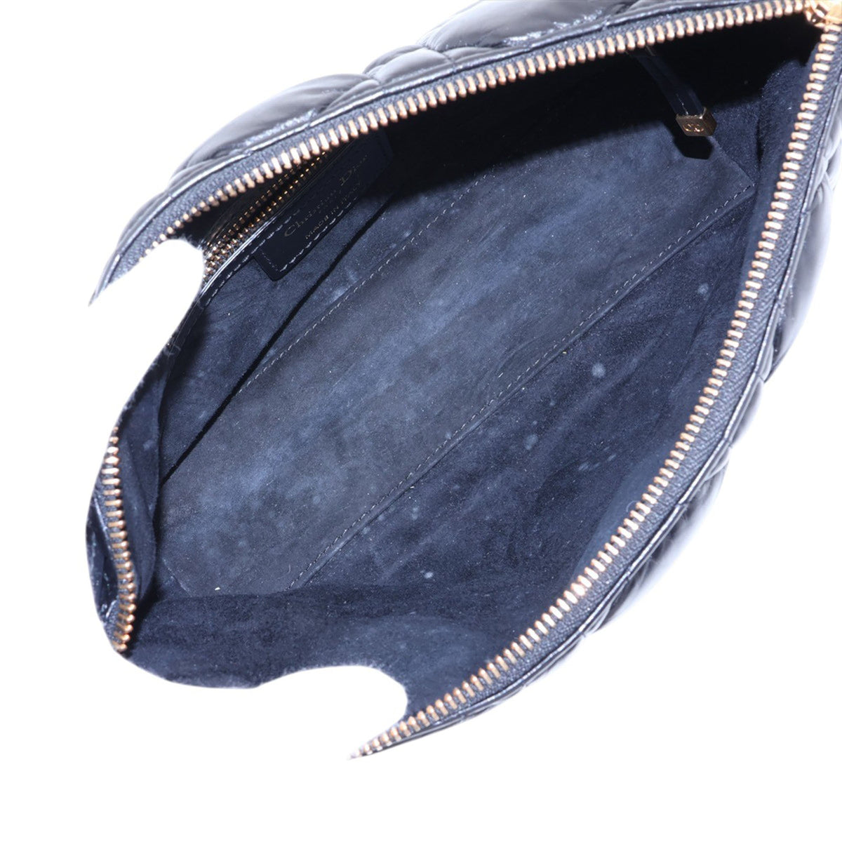 Dior Lambskin Cannage Diortravel Nomad Pouch — Black