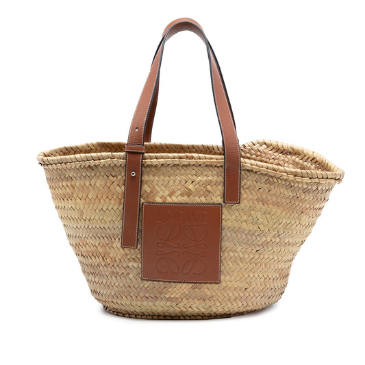 LOEWE Medium Raffia Anagram Basket Tote